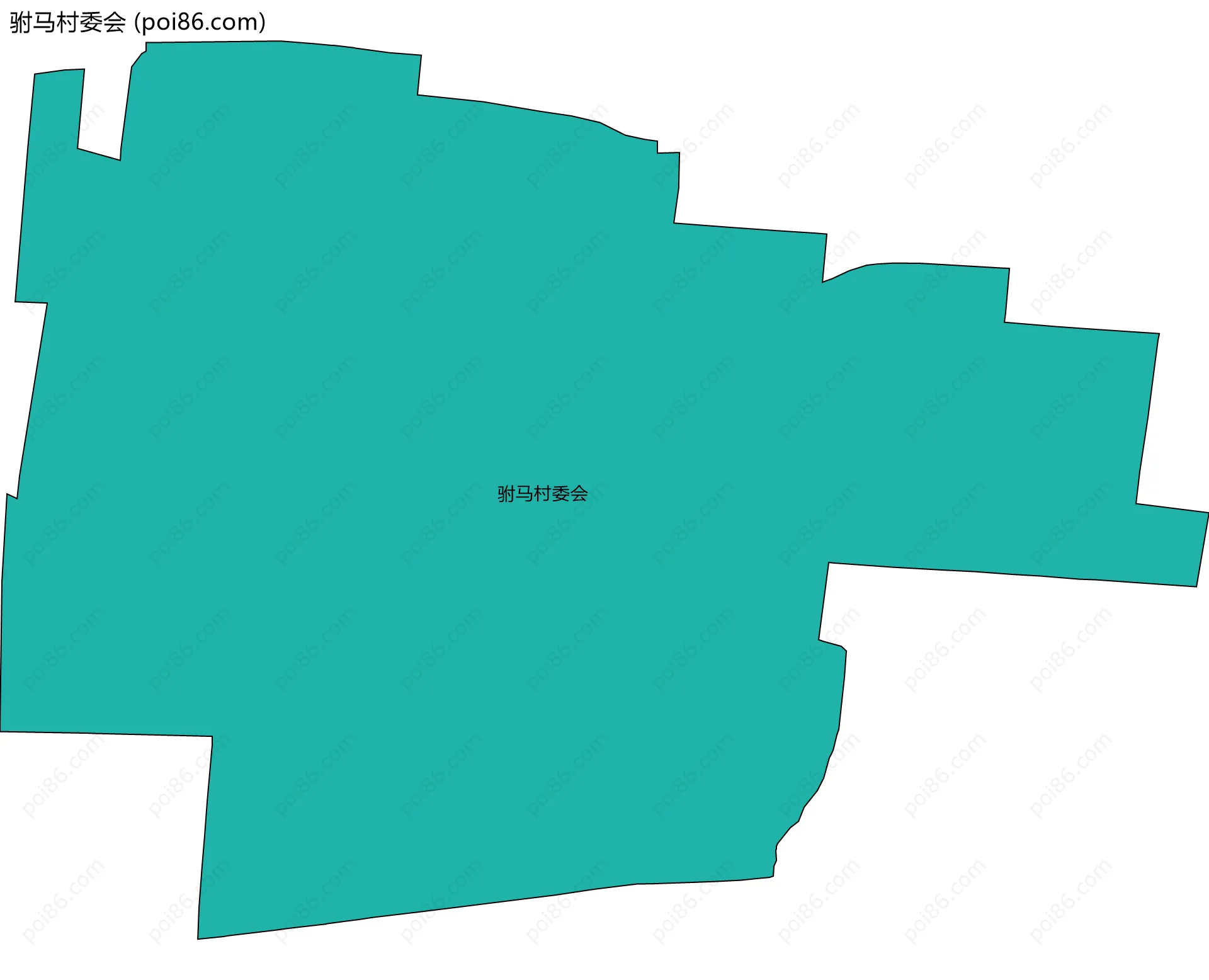 驸马村委会边界地图