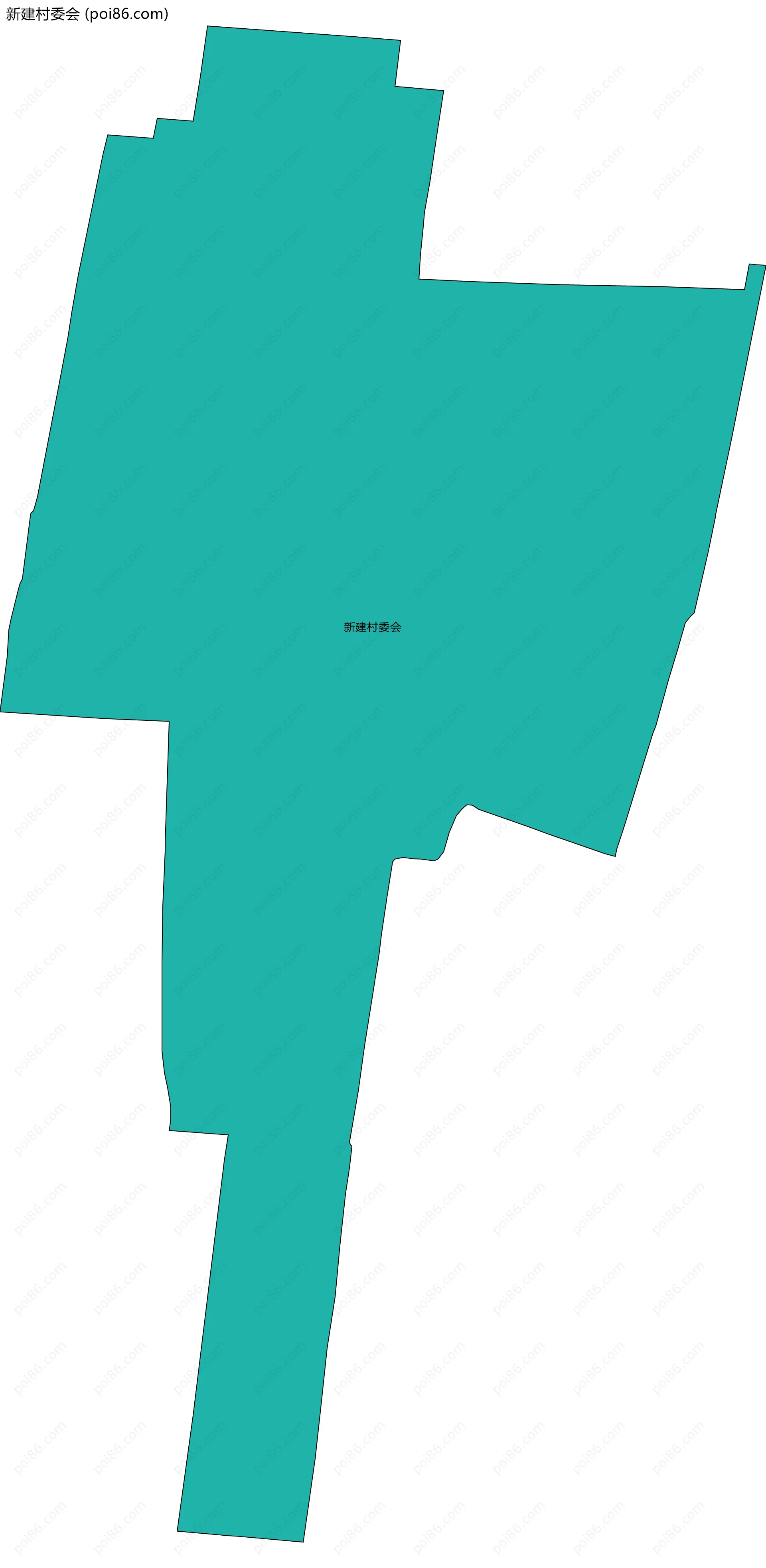 新建村委会边界地图