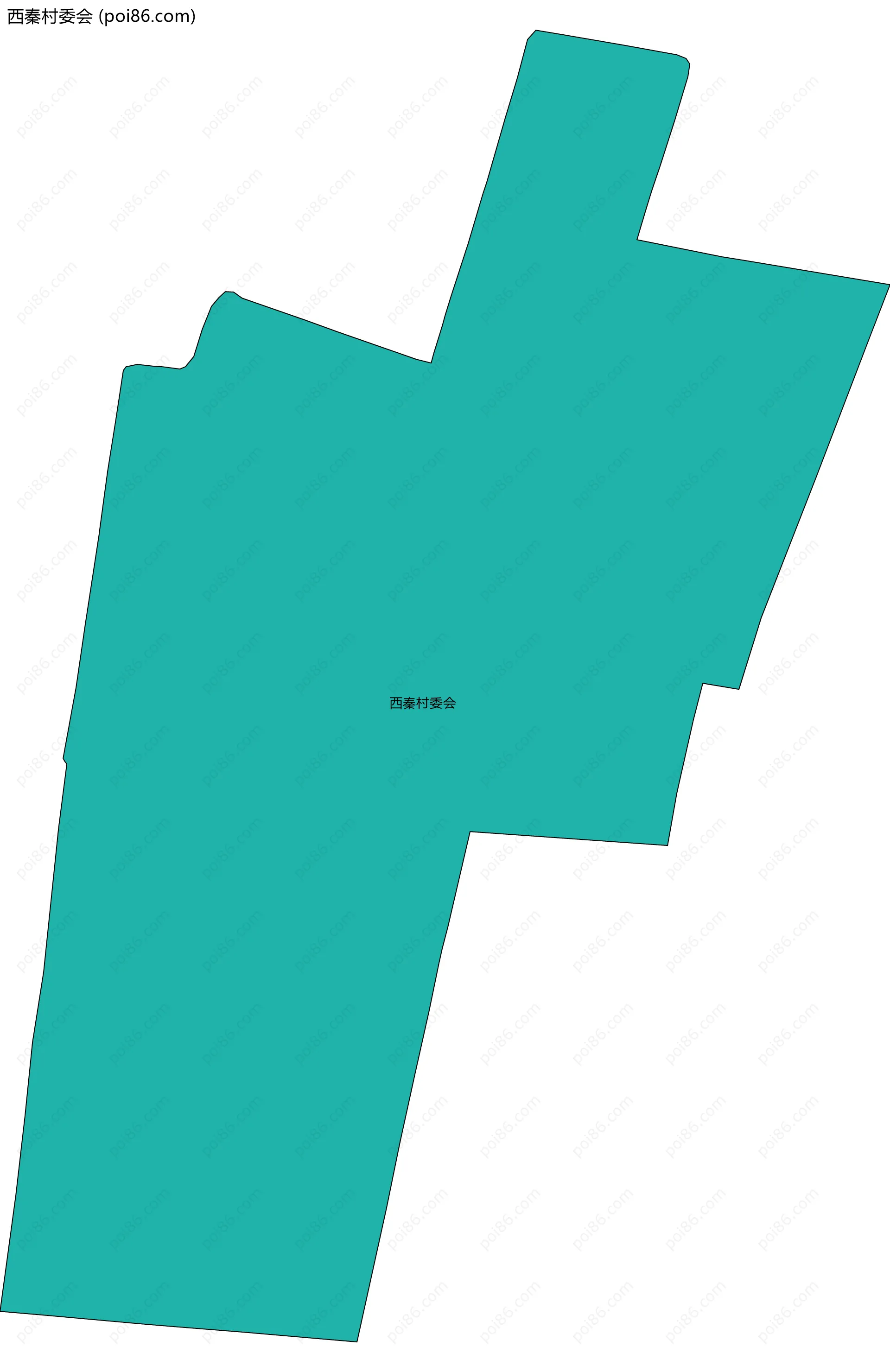 西秦村委会边界地图