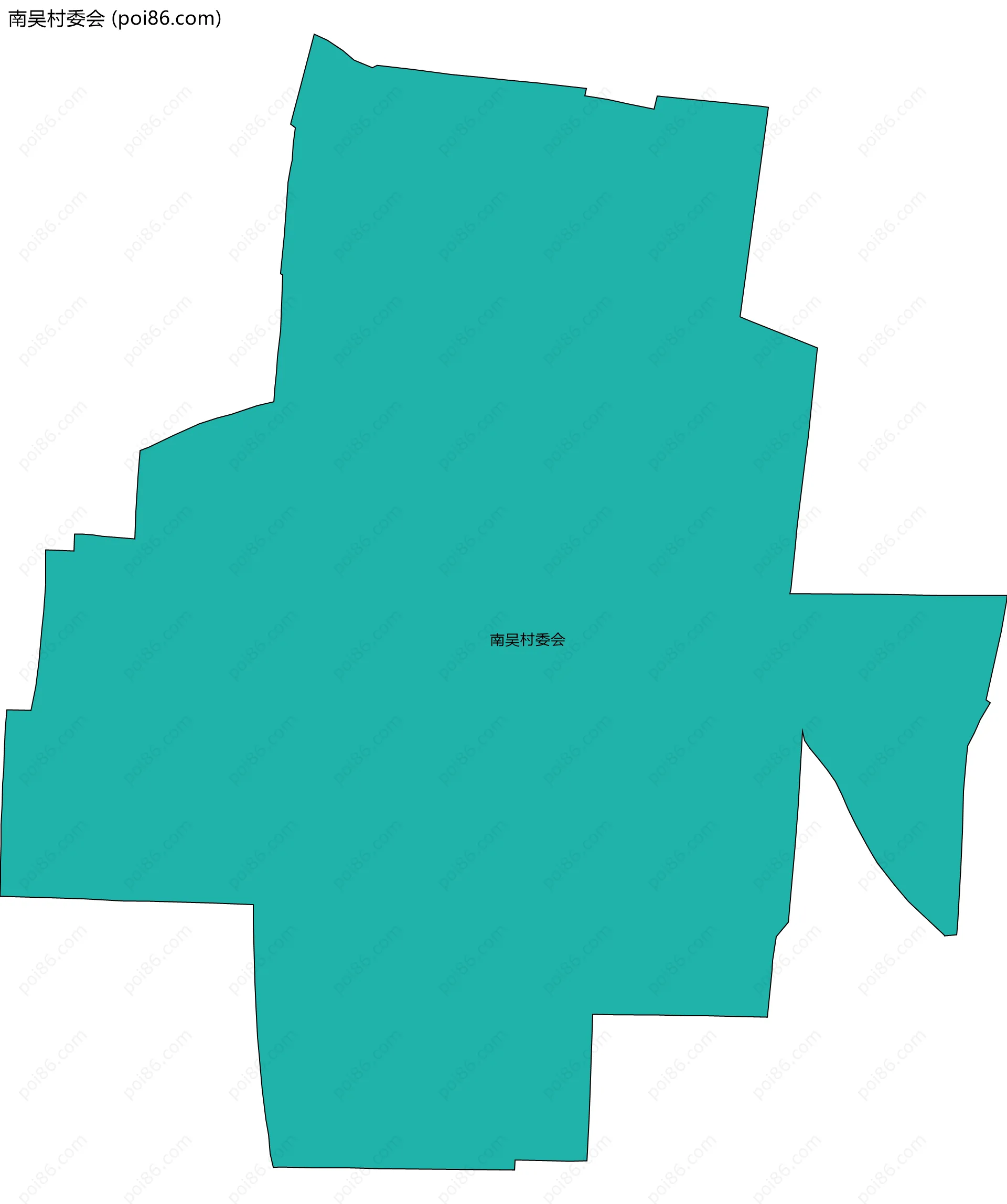 南吴村委会边界地图