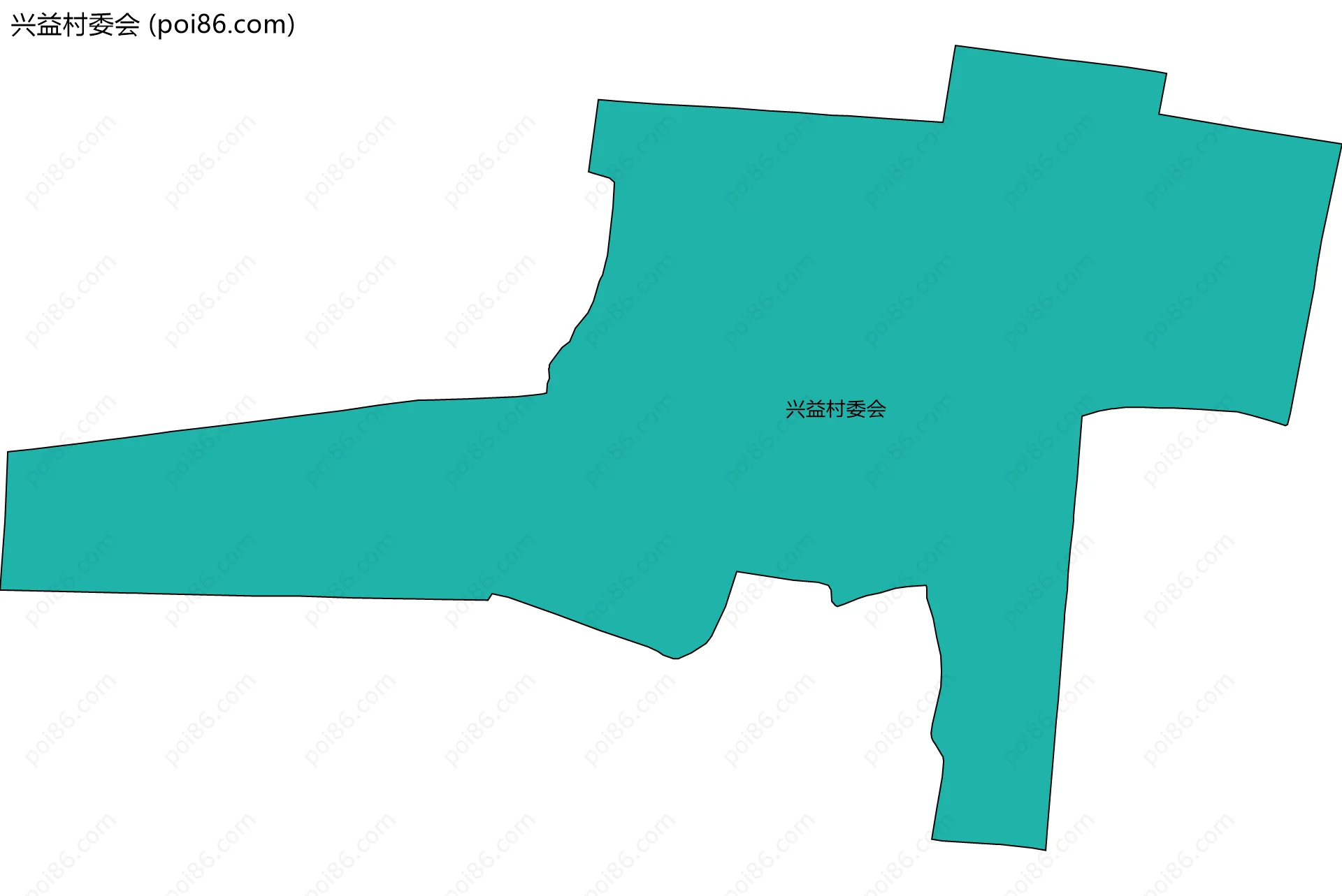 兴益村委会边界地图