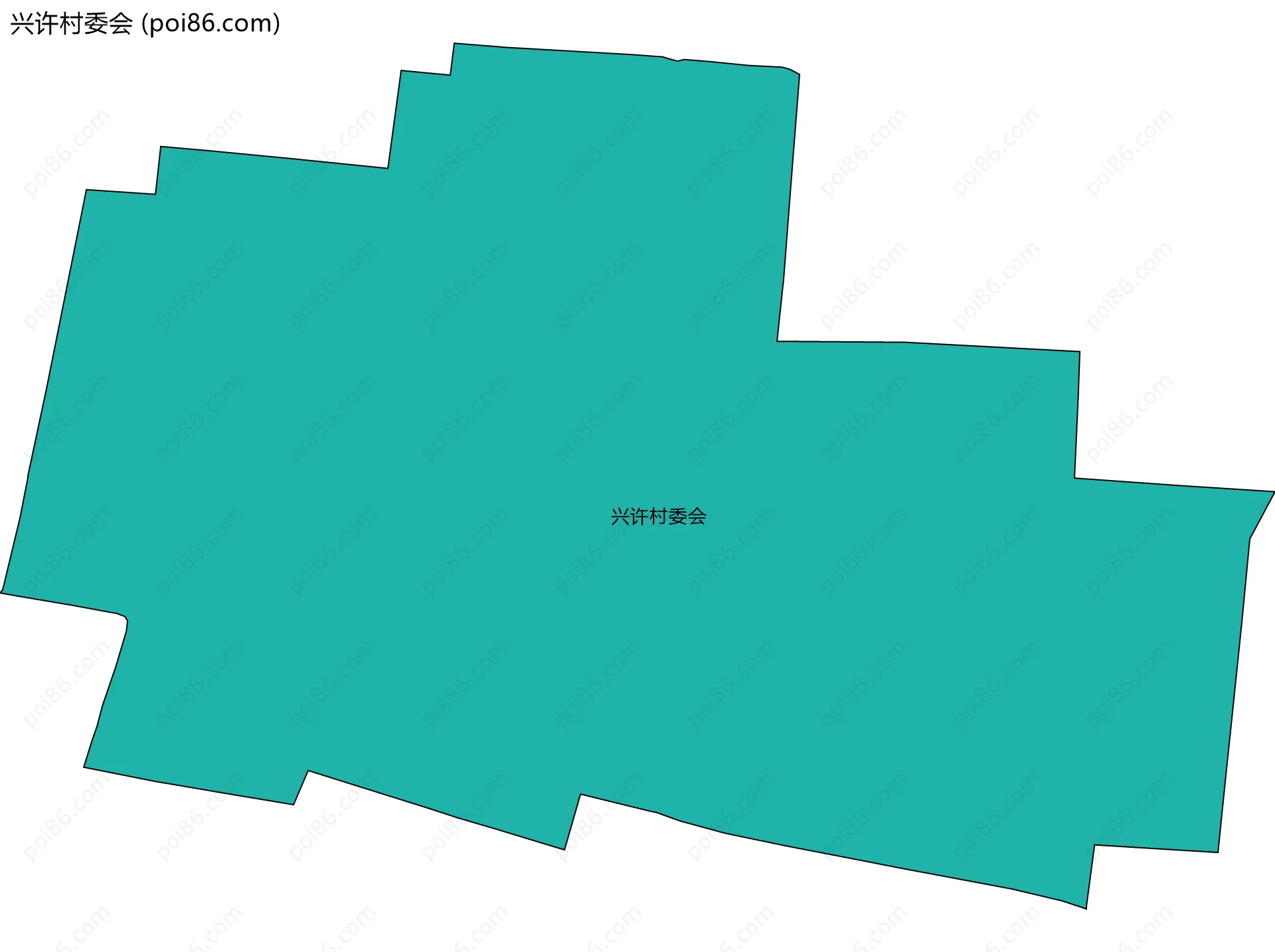 兴许村委会边界地图