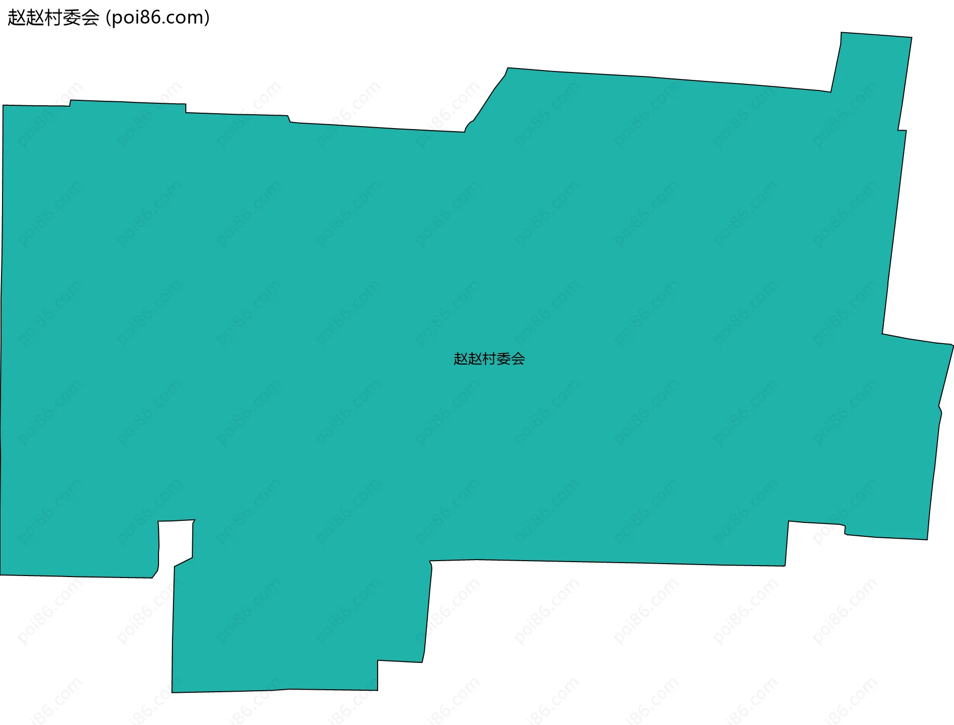 赵赵村委会边界地图