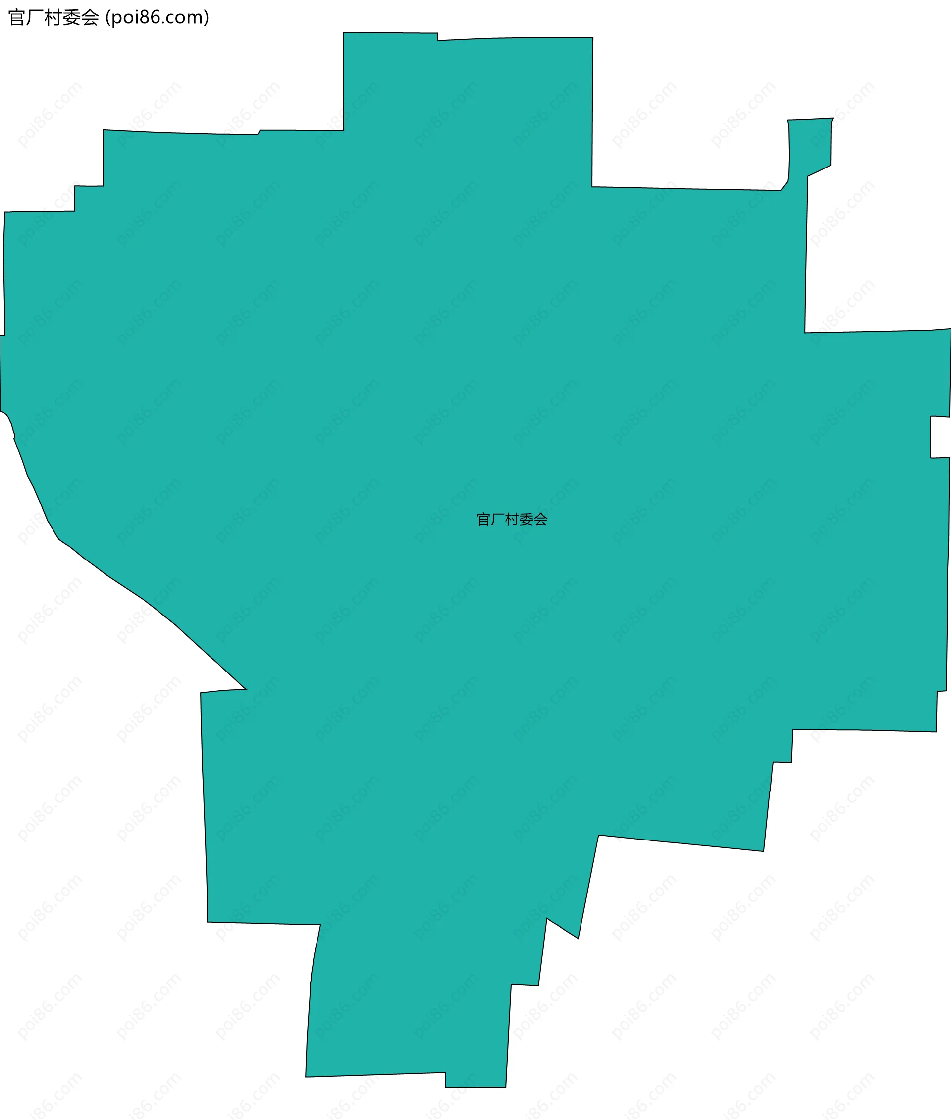 官厂村委会边界地图