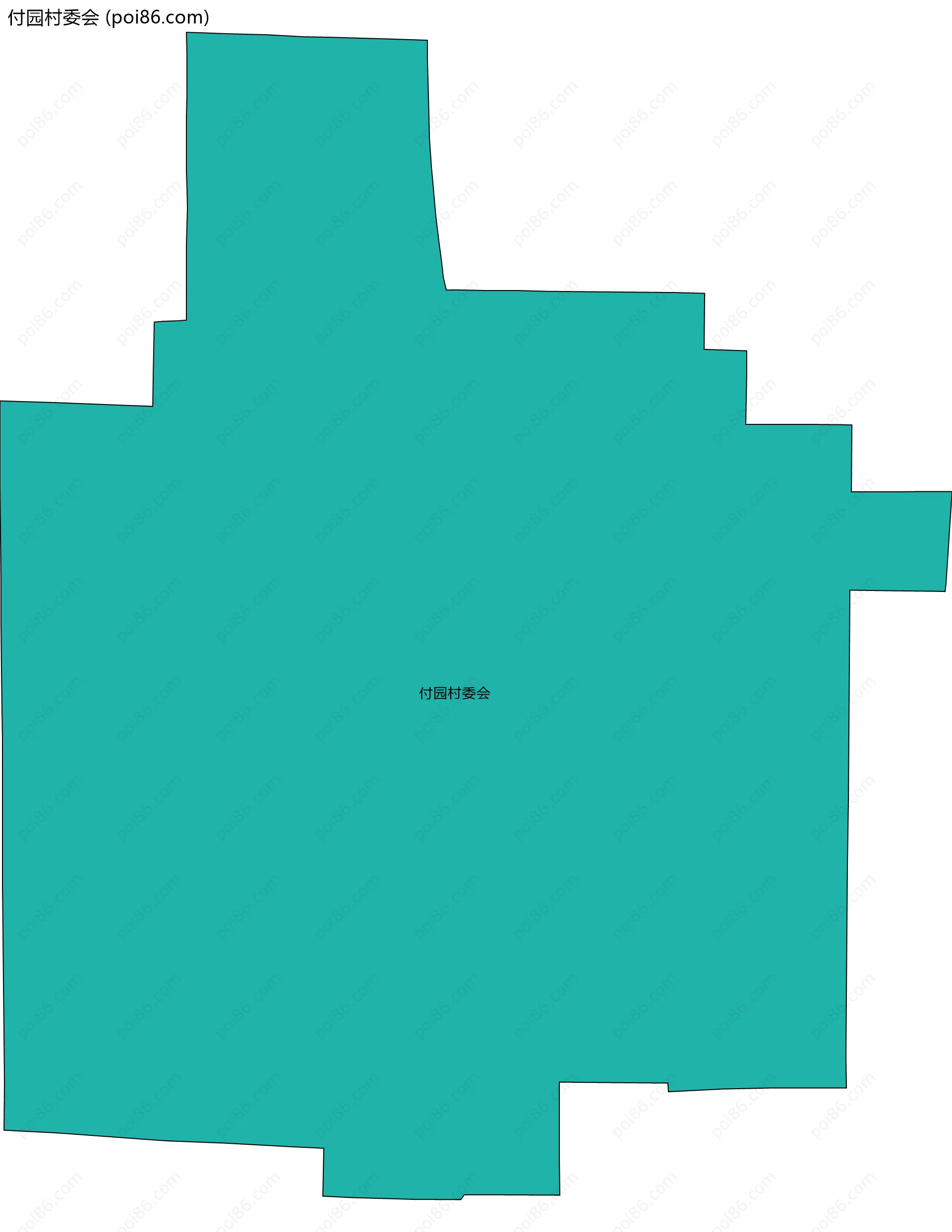 付园村委会边界地图