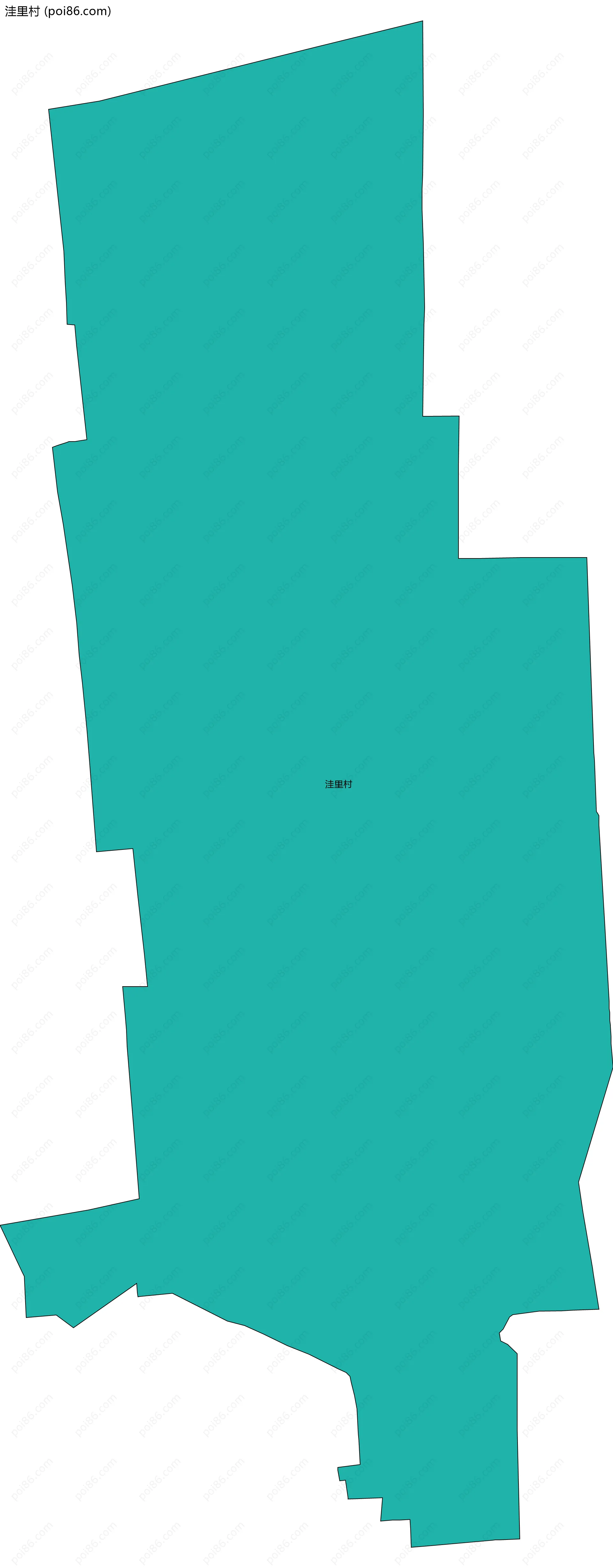 洼里村边界地图