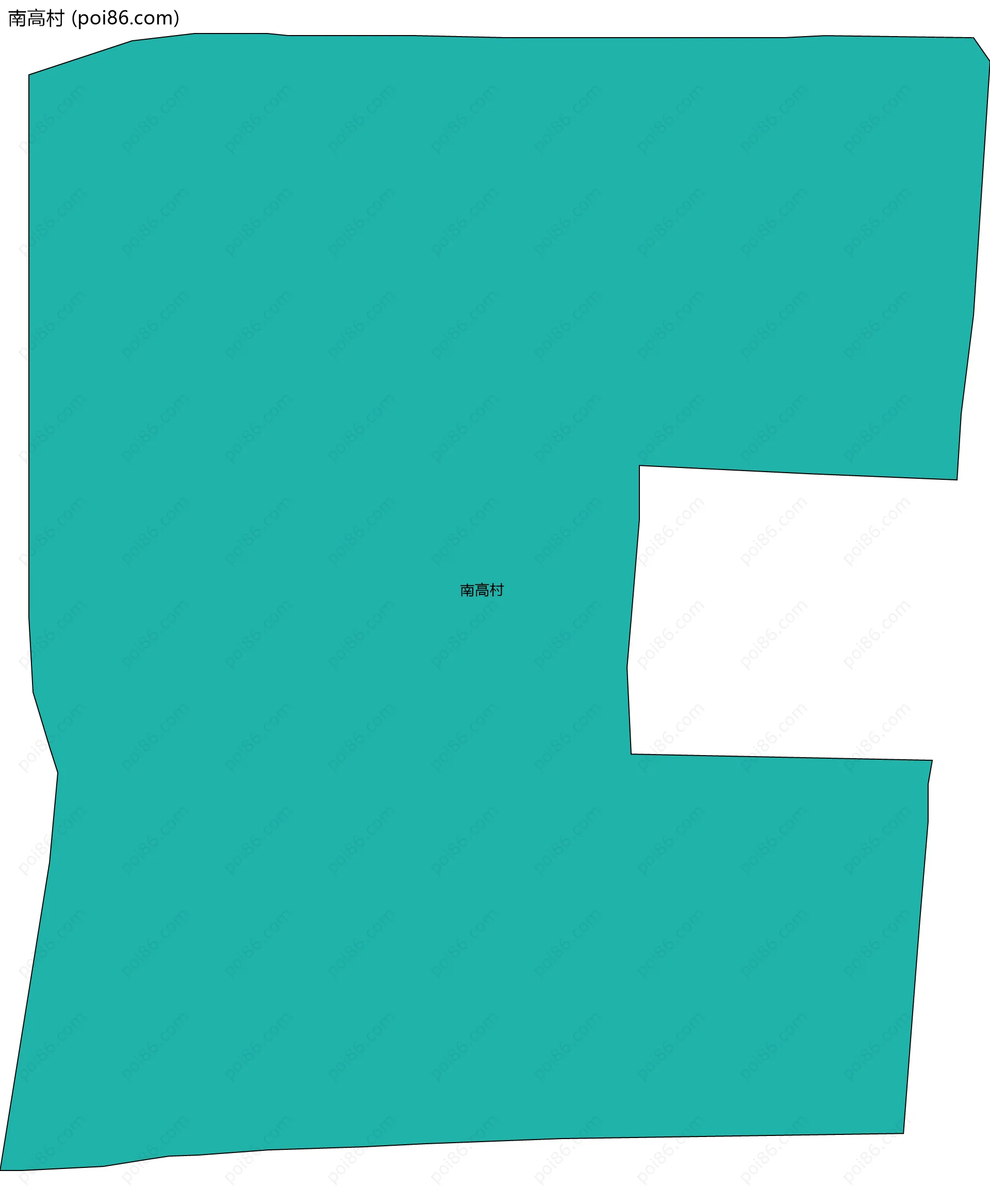 南高村边界地图