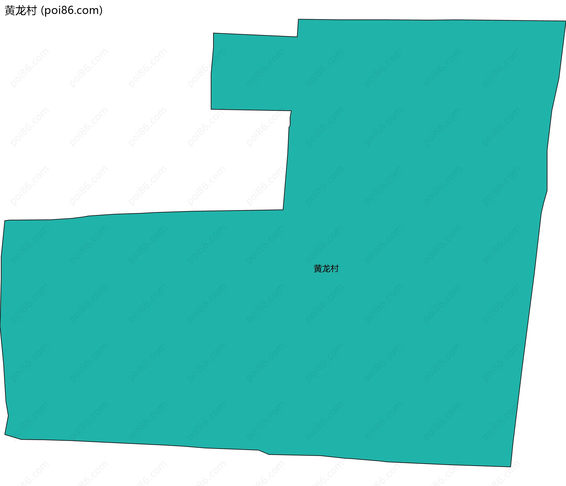 黄龙村边界地图