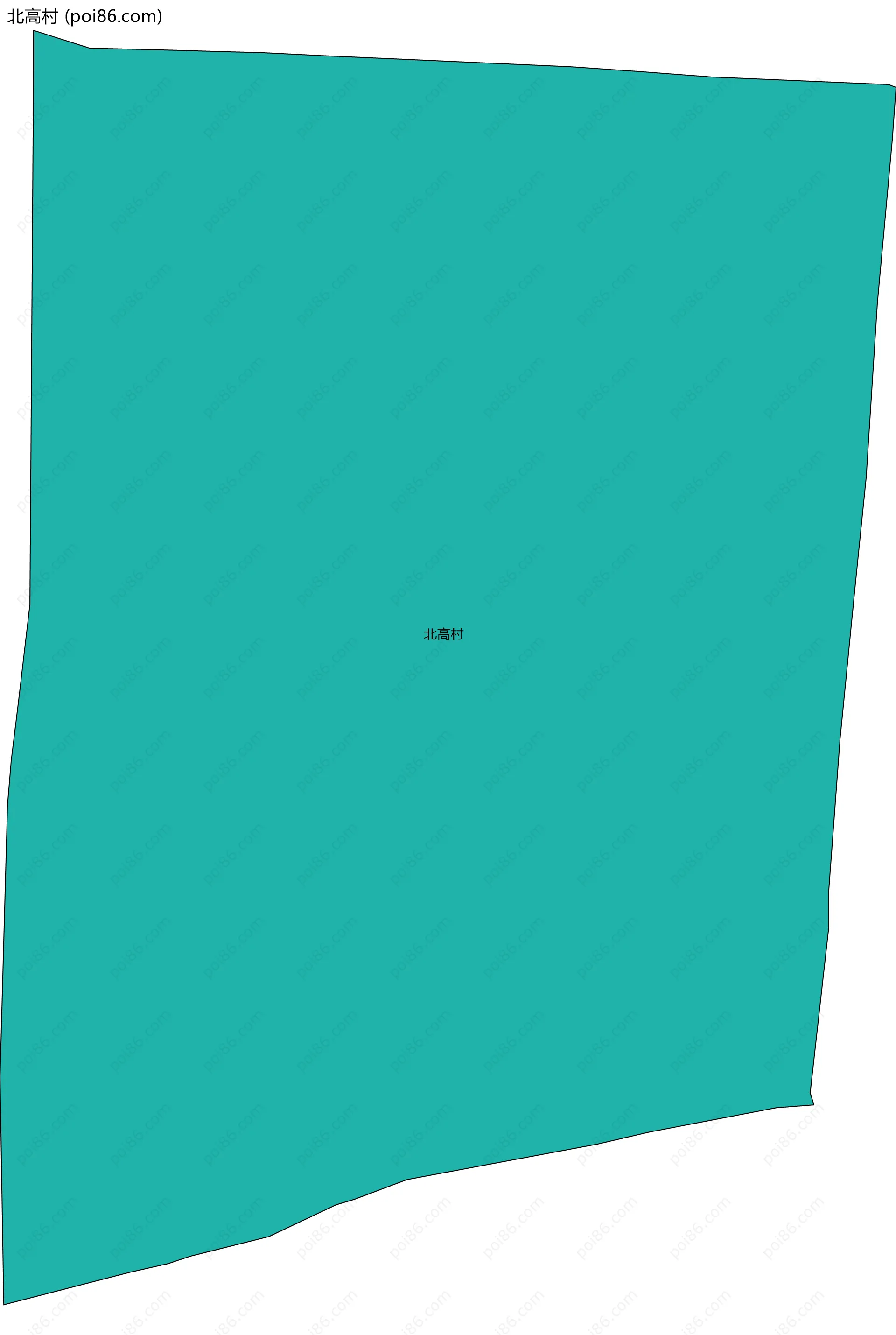 北高村边界地图