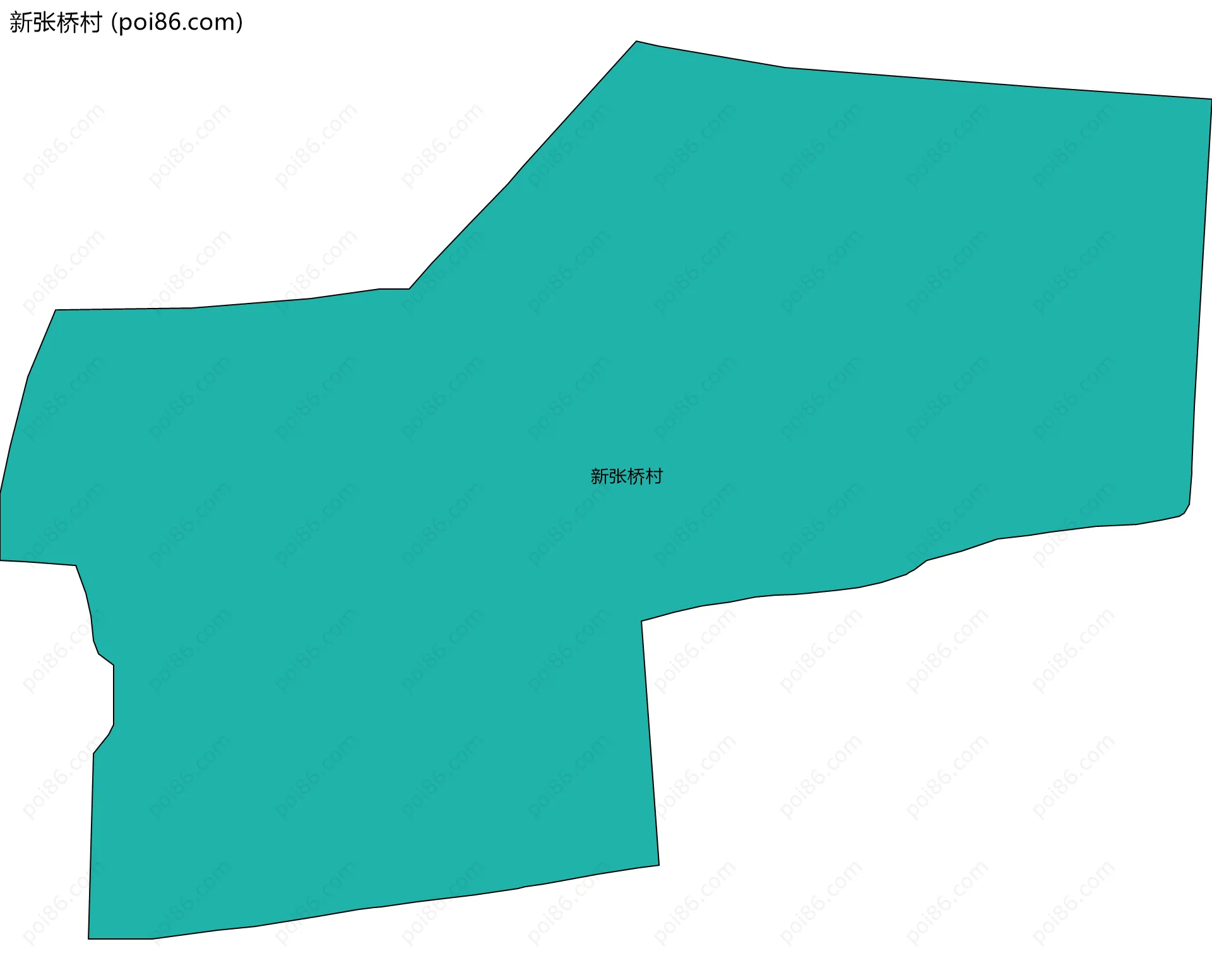 新张桥村边界地图