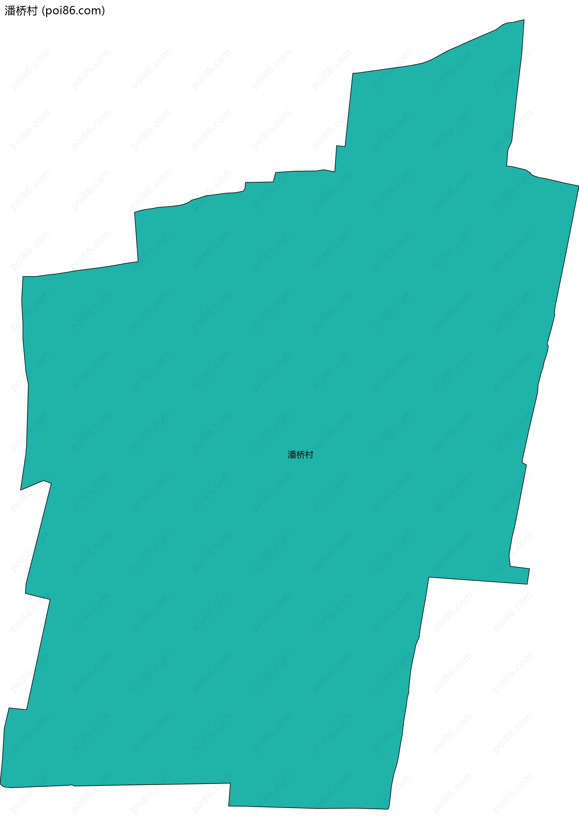 潘桥村边界地图