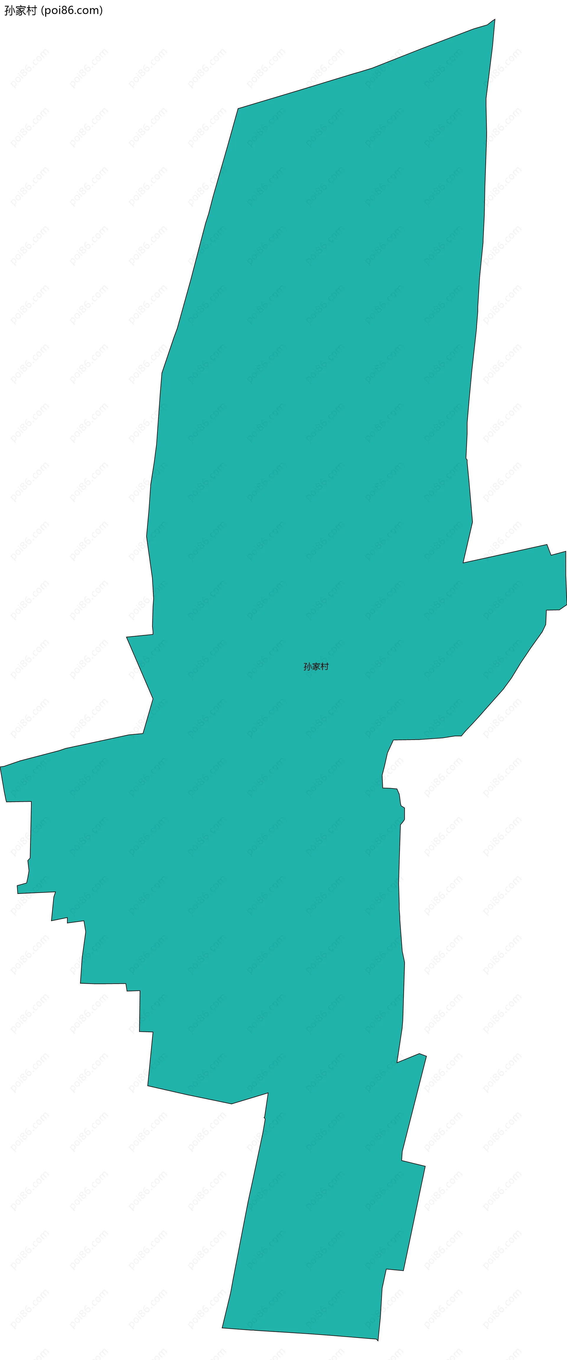 孙家村边界地图