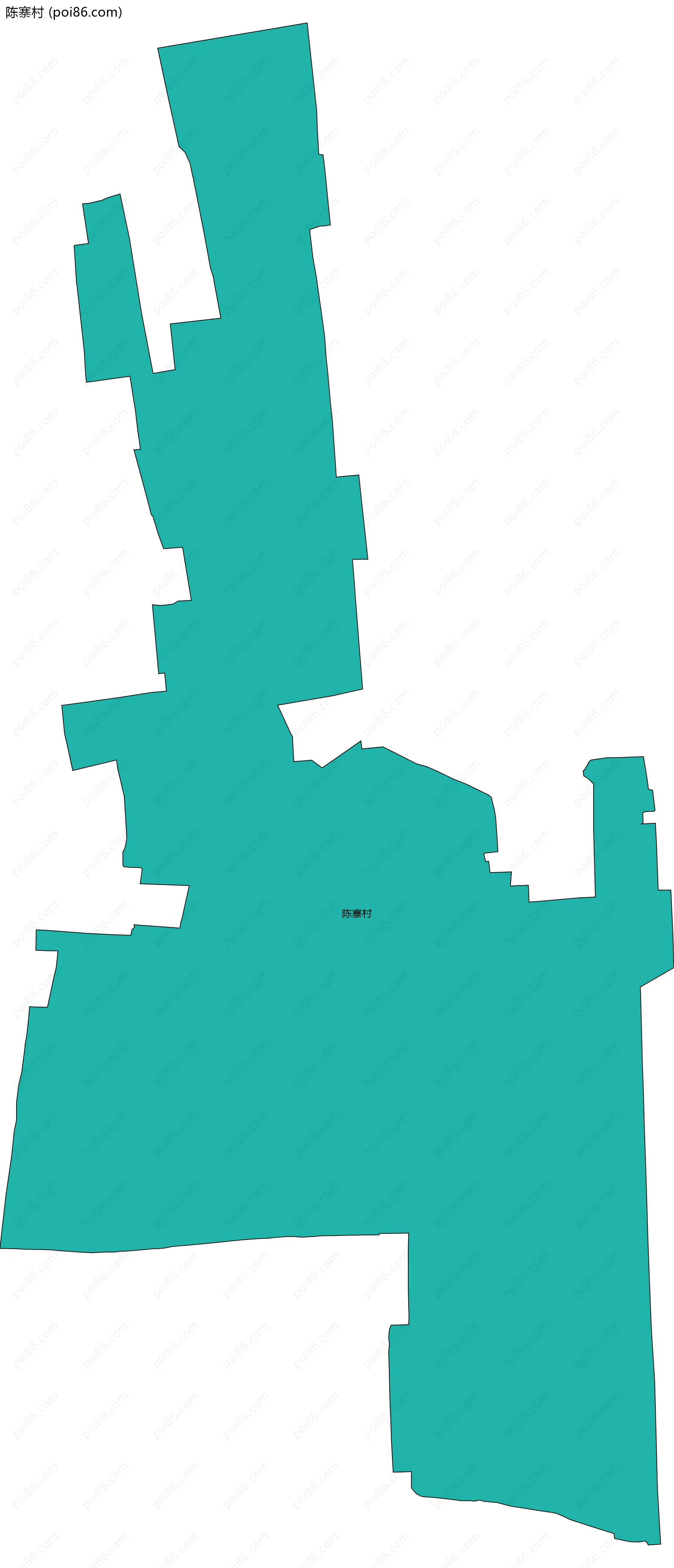 陈寨村边界地图