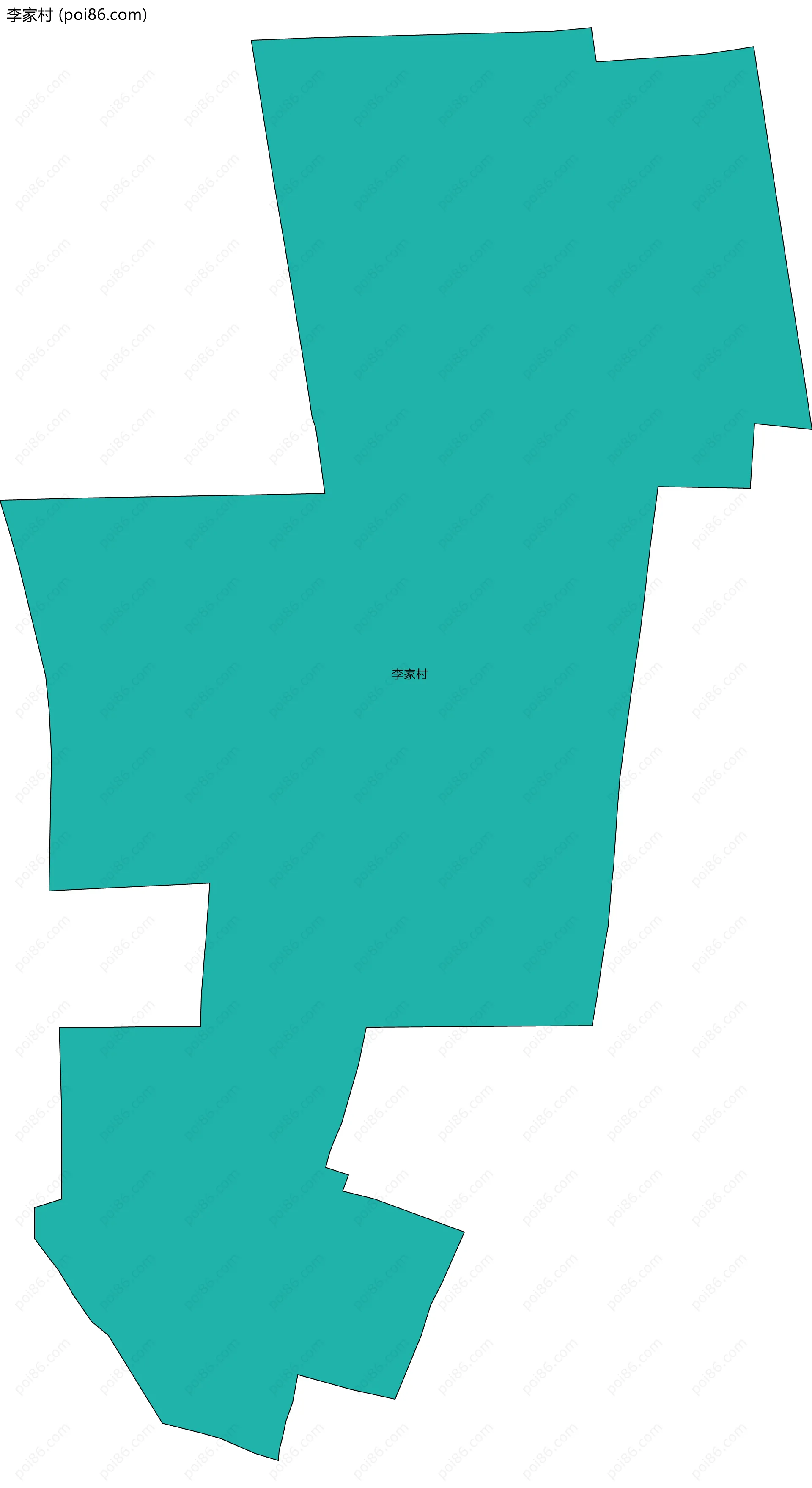 李家村边界地图