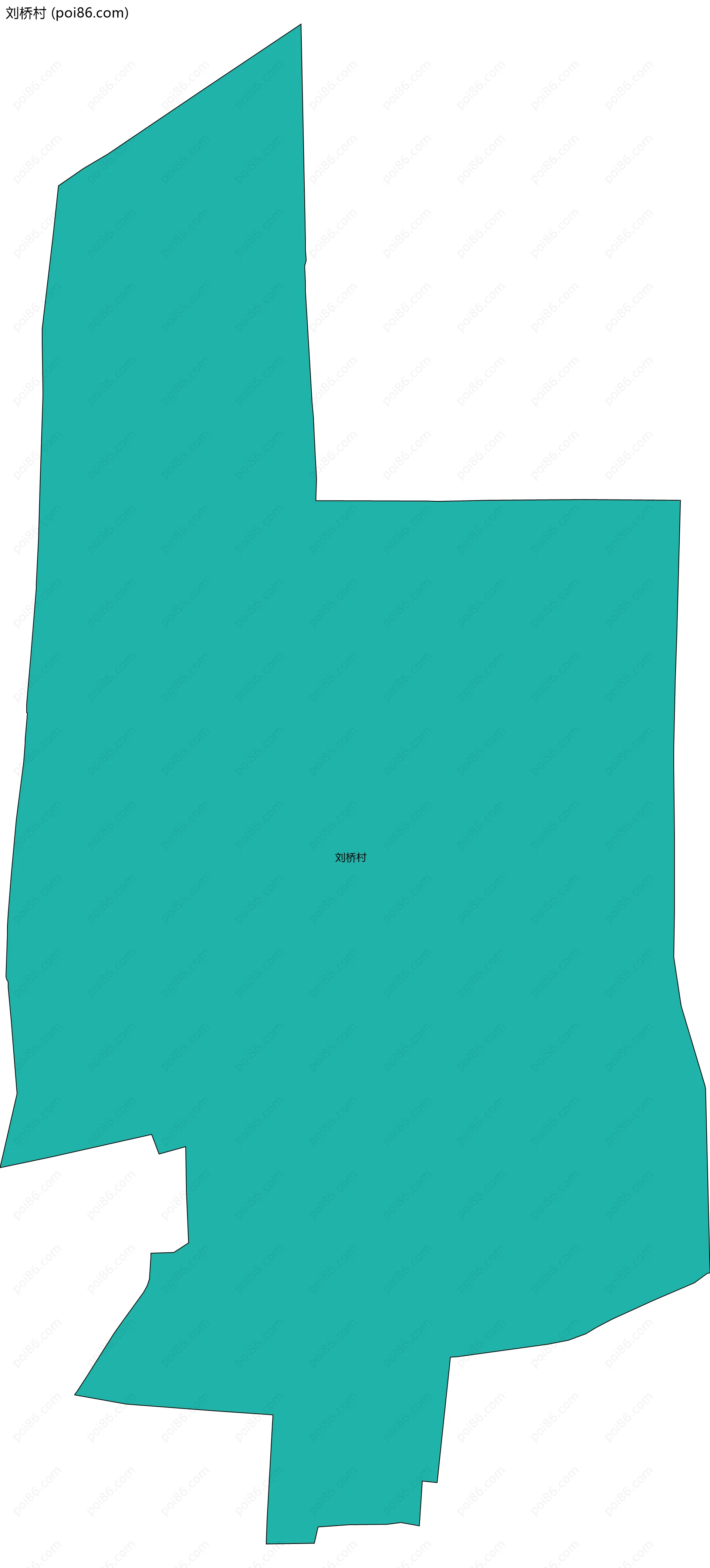 刘桥村边界地图