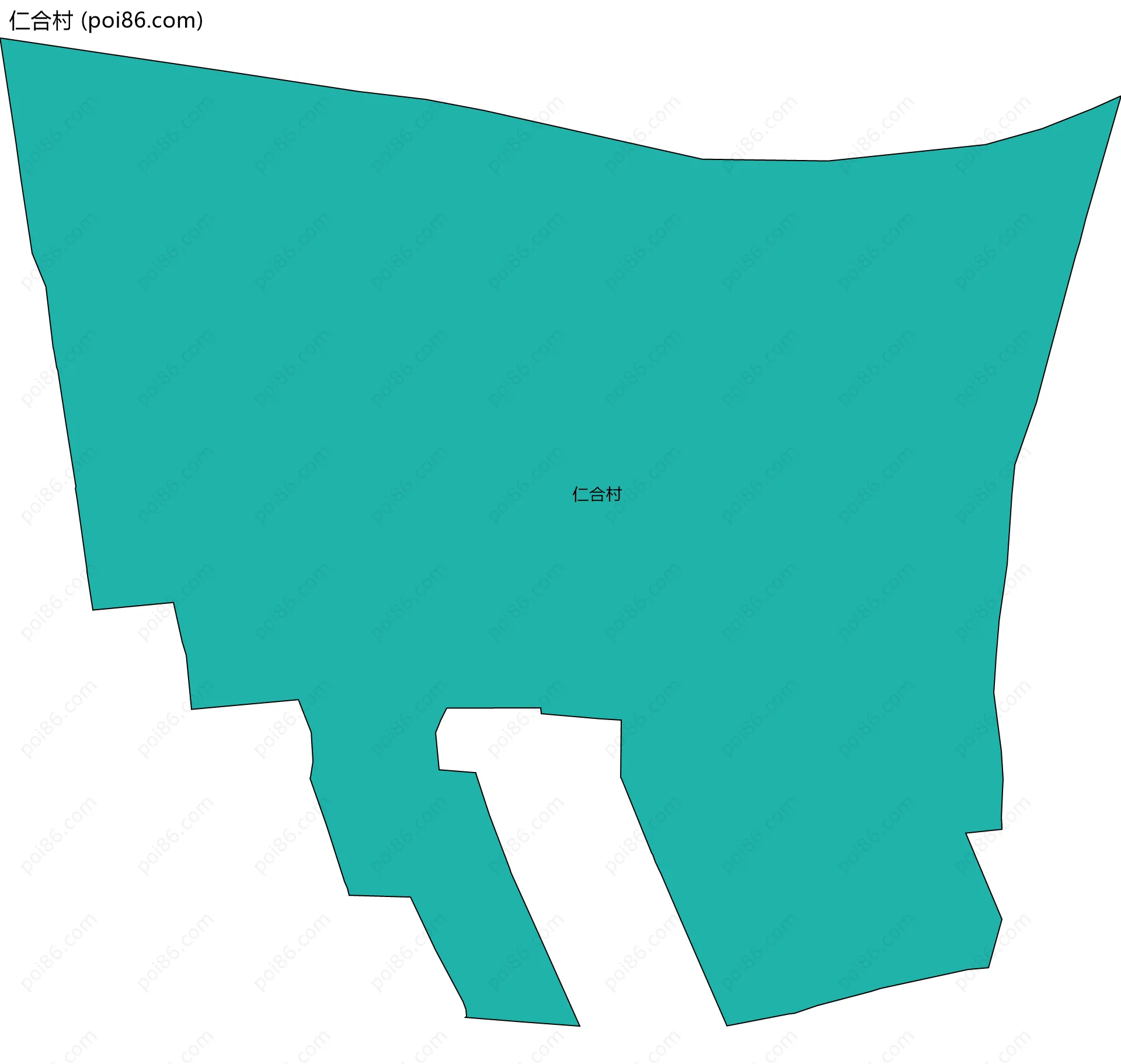 仁合村边界地图