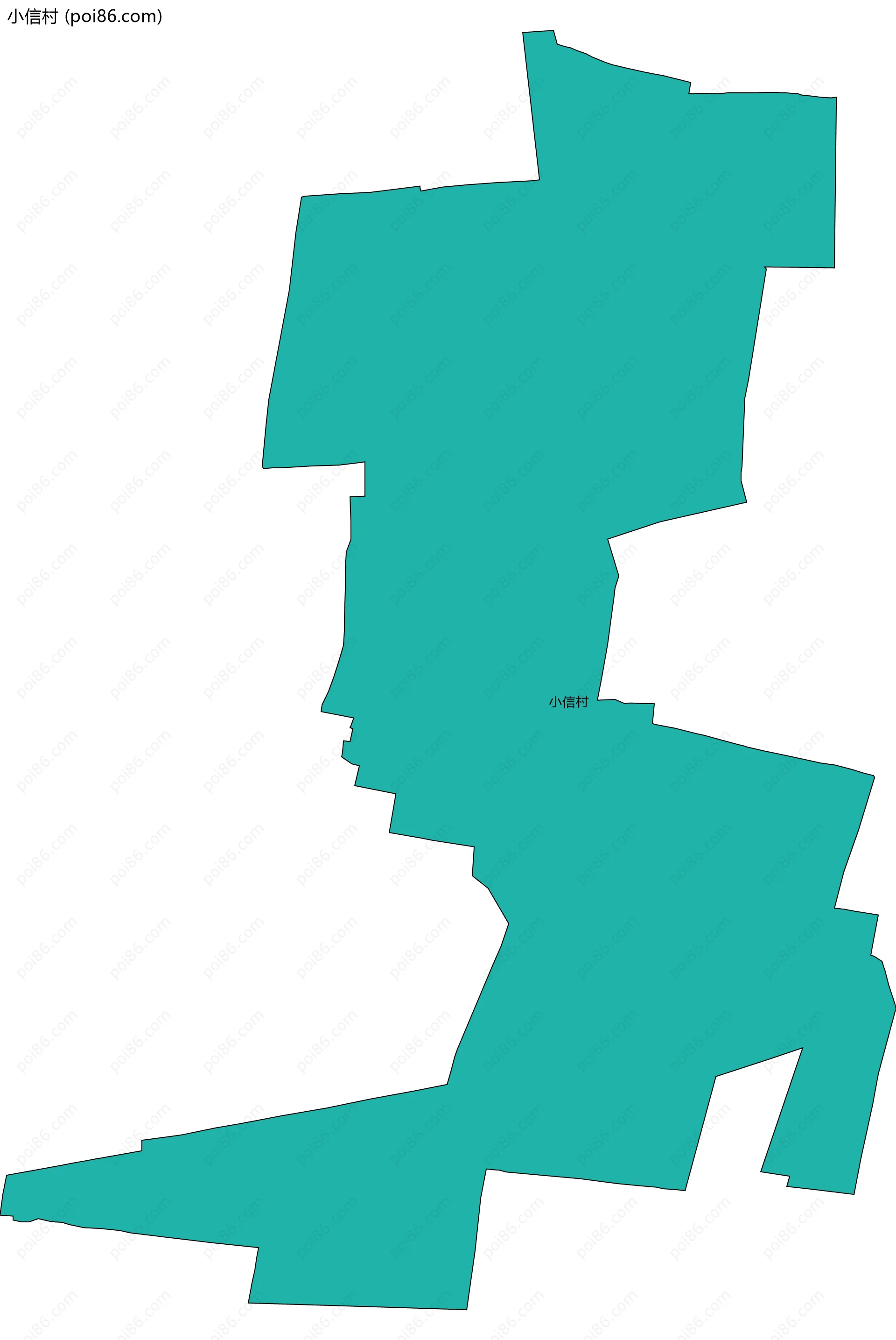 小信村边界地图