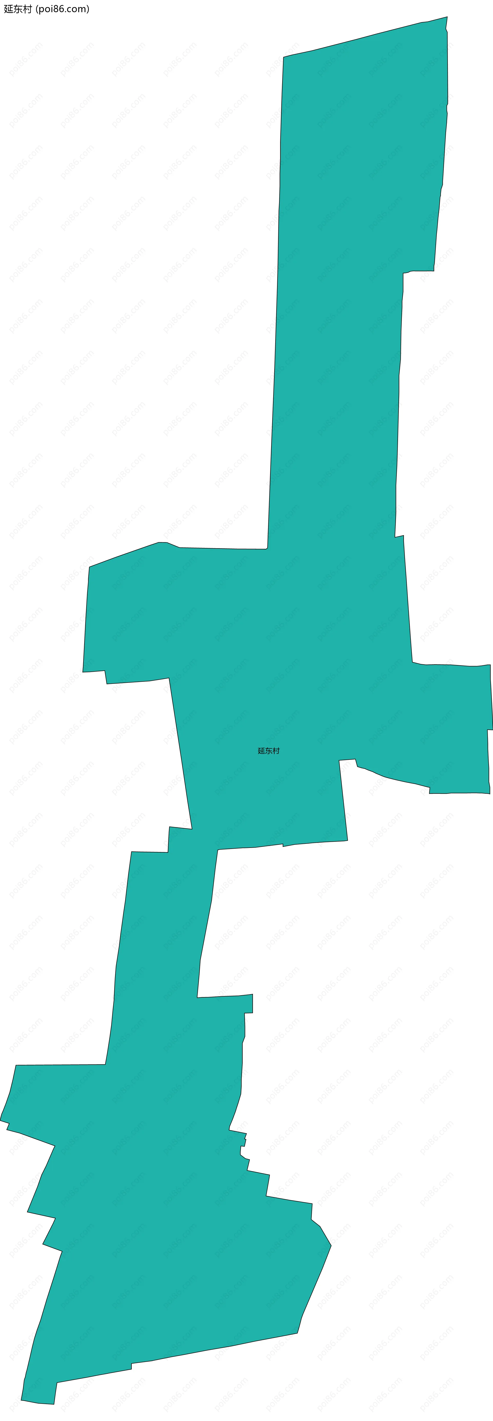 延东村边界地图