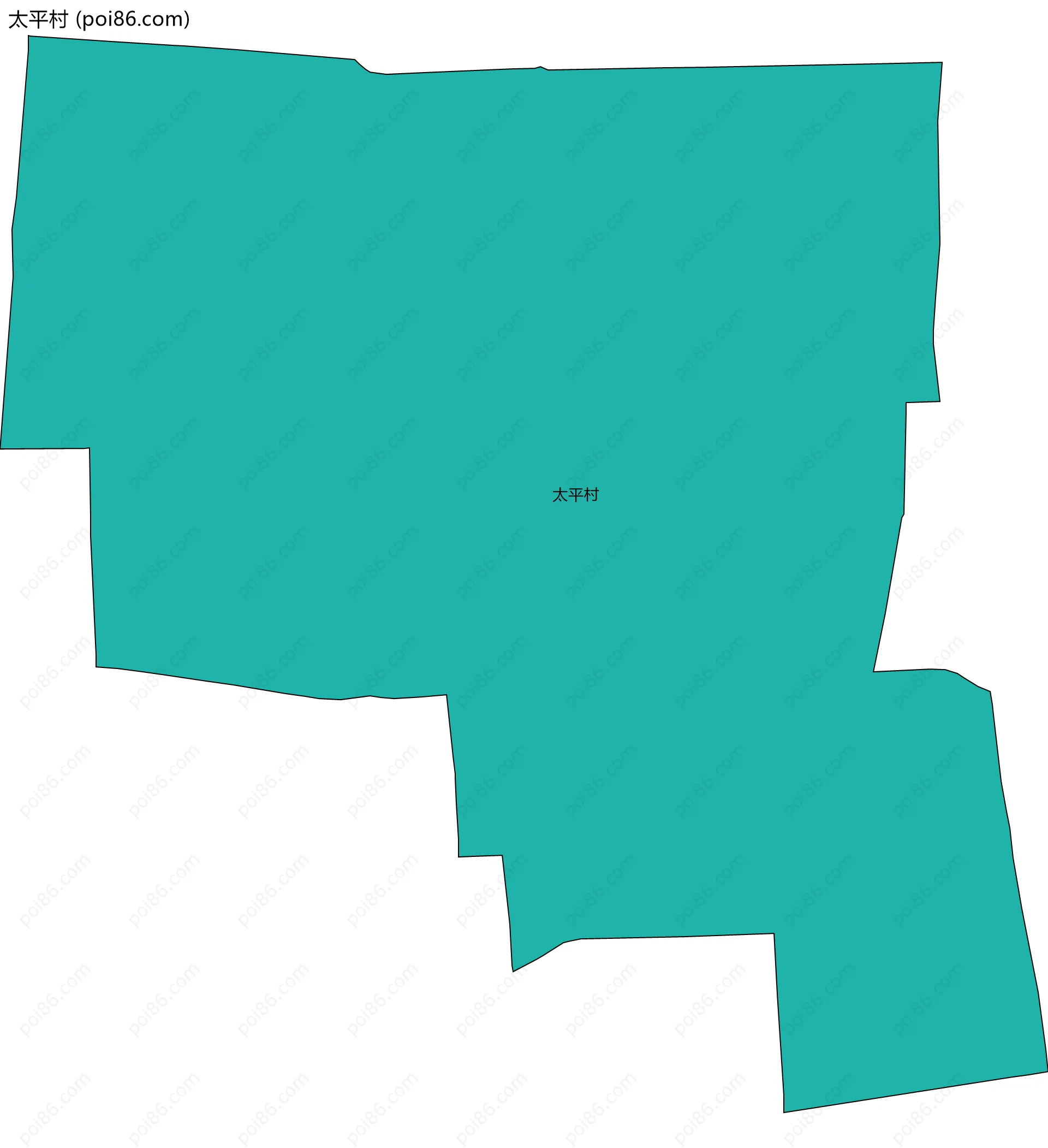 太平村边界地图