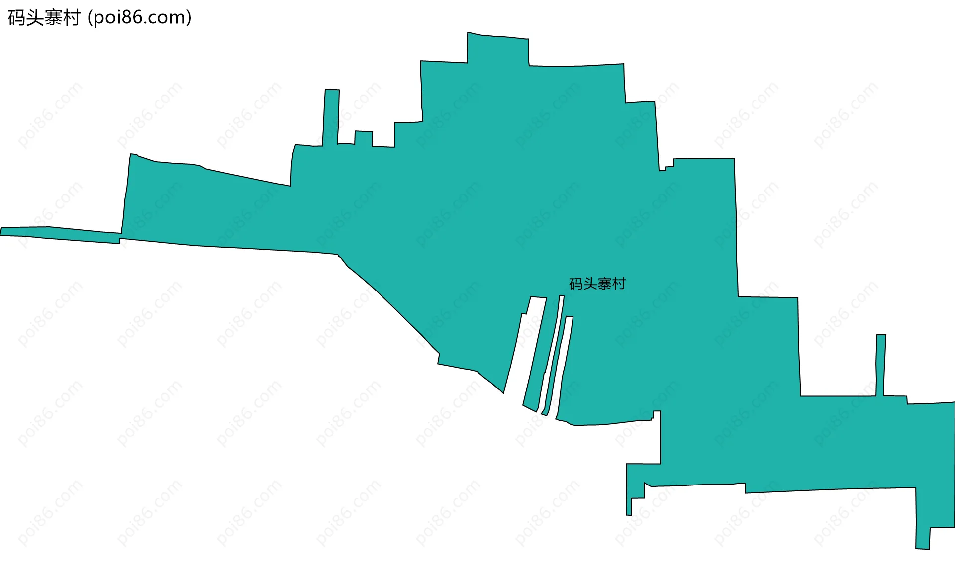 码头寨村边界地图