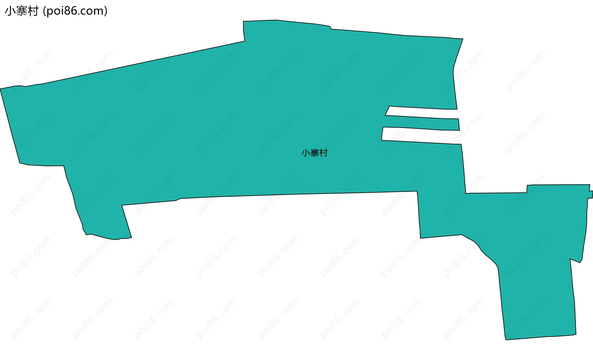 小寨村边界地图