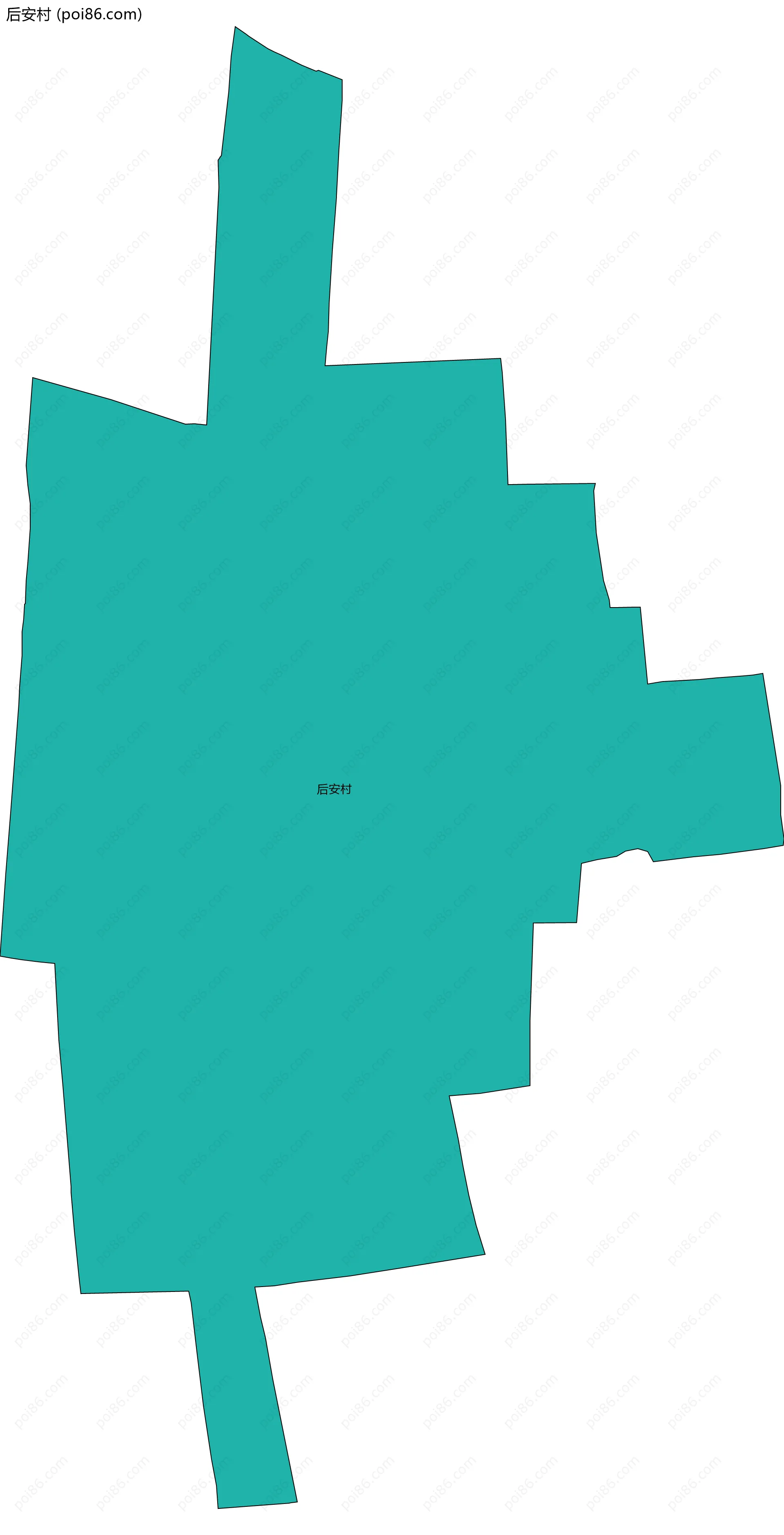 后安村边界地图