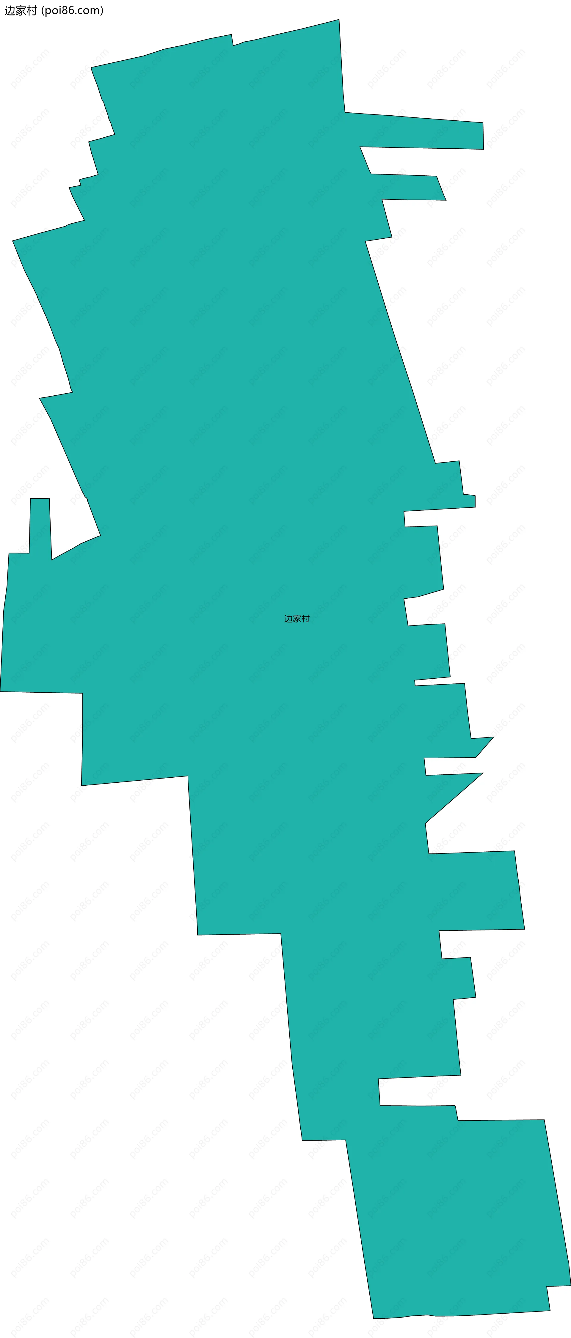 边家村边界地图