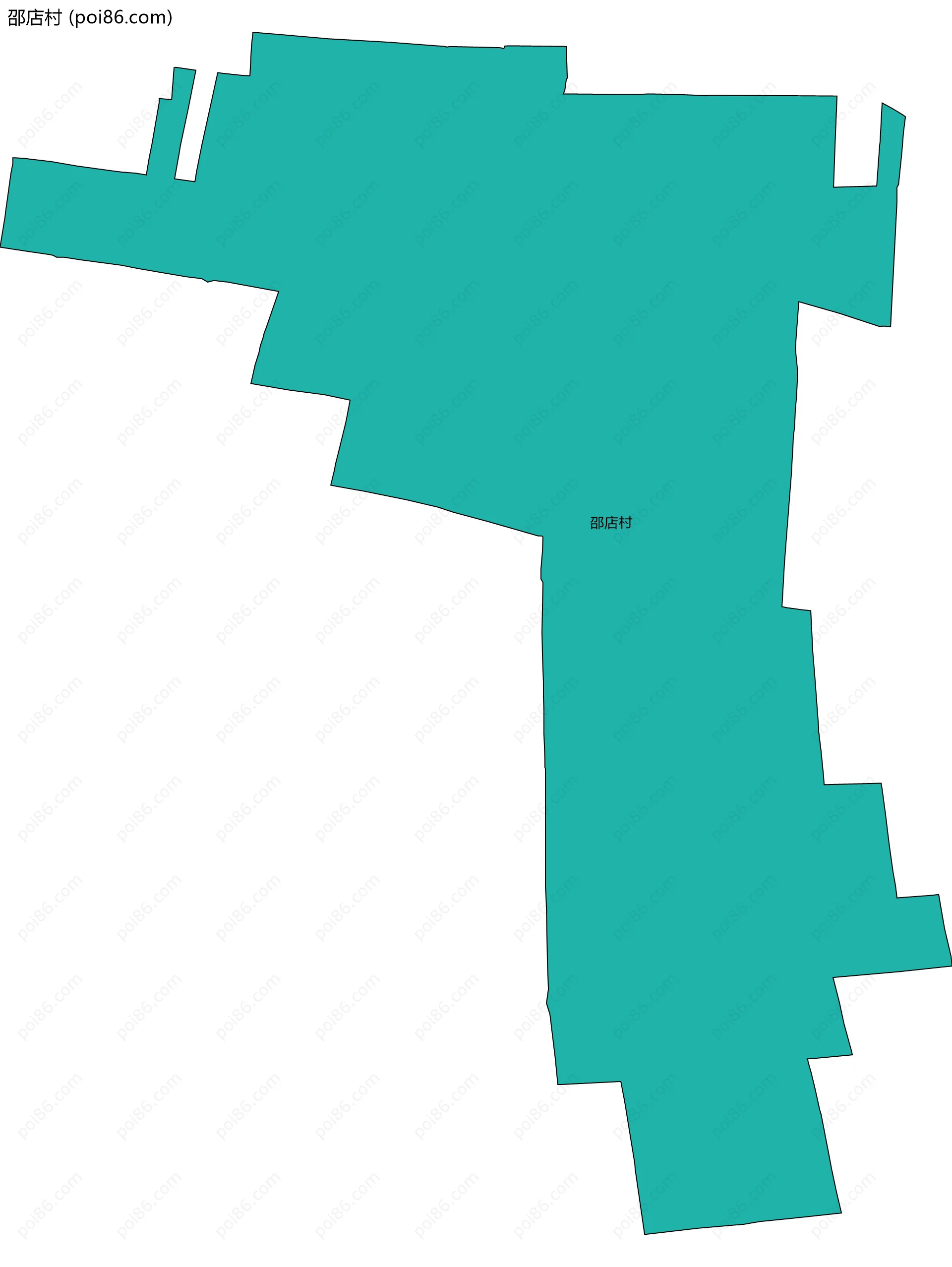 邵店村边界地图