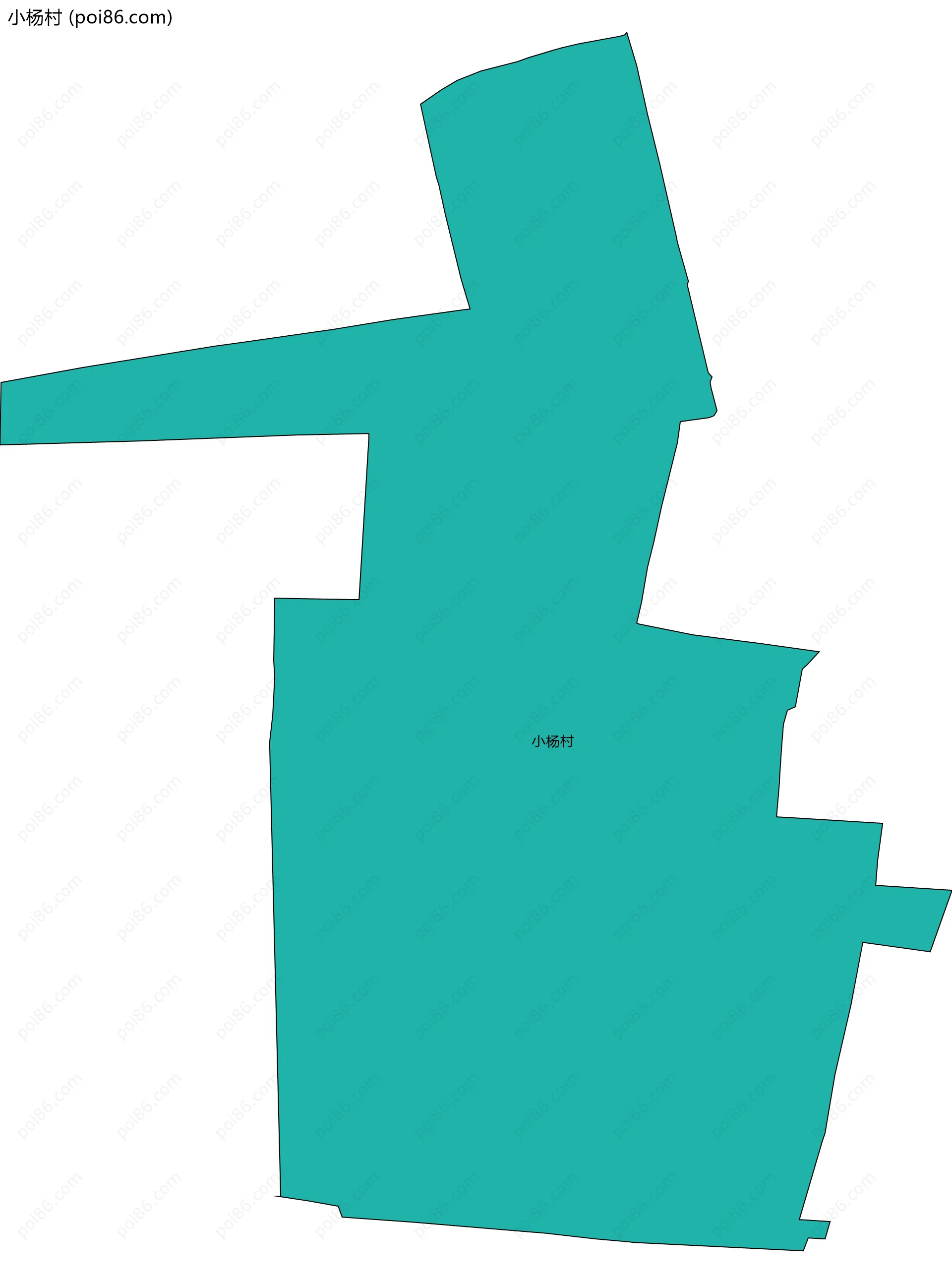 小杨村边界地图