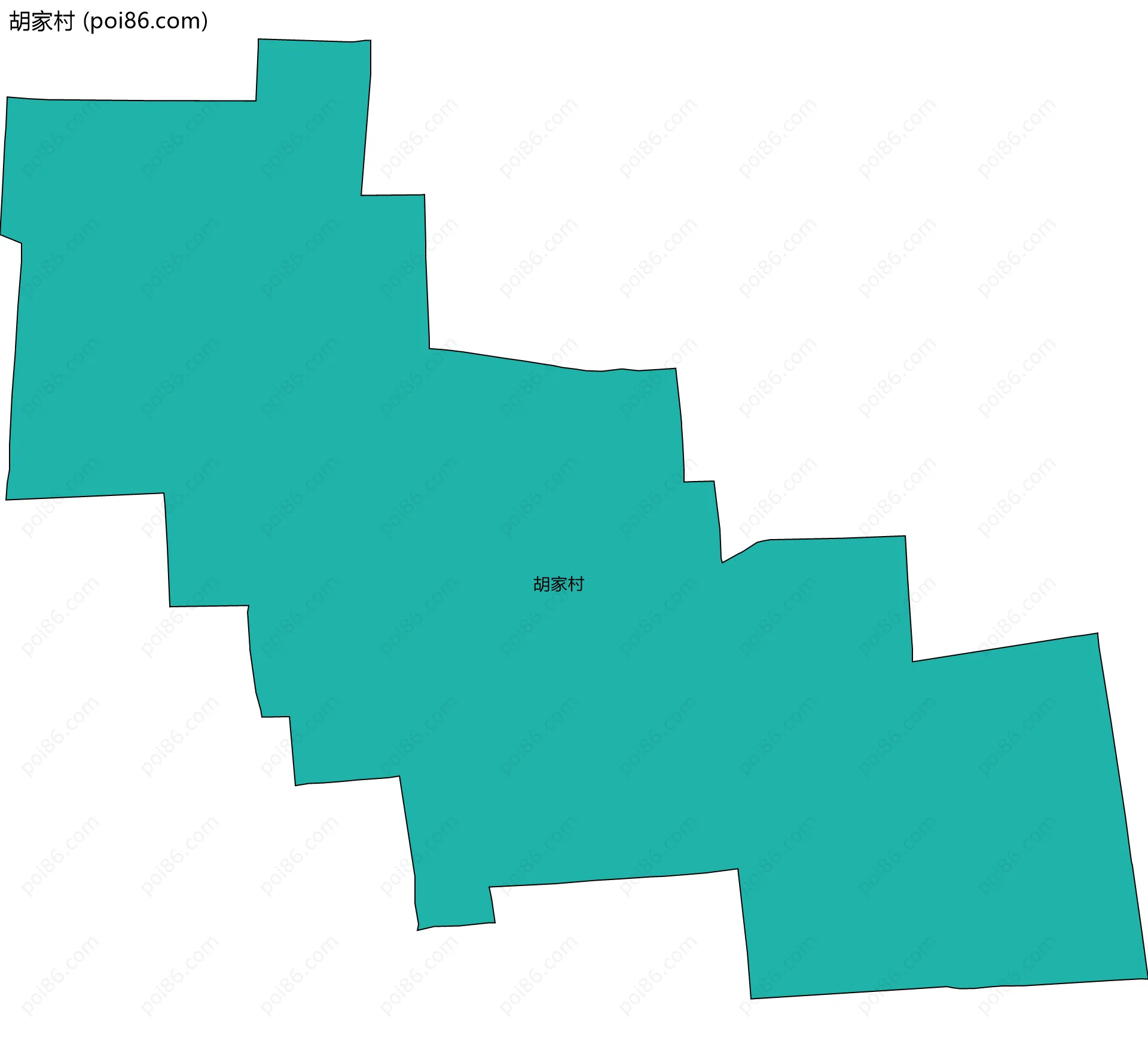 胡家村边界地图