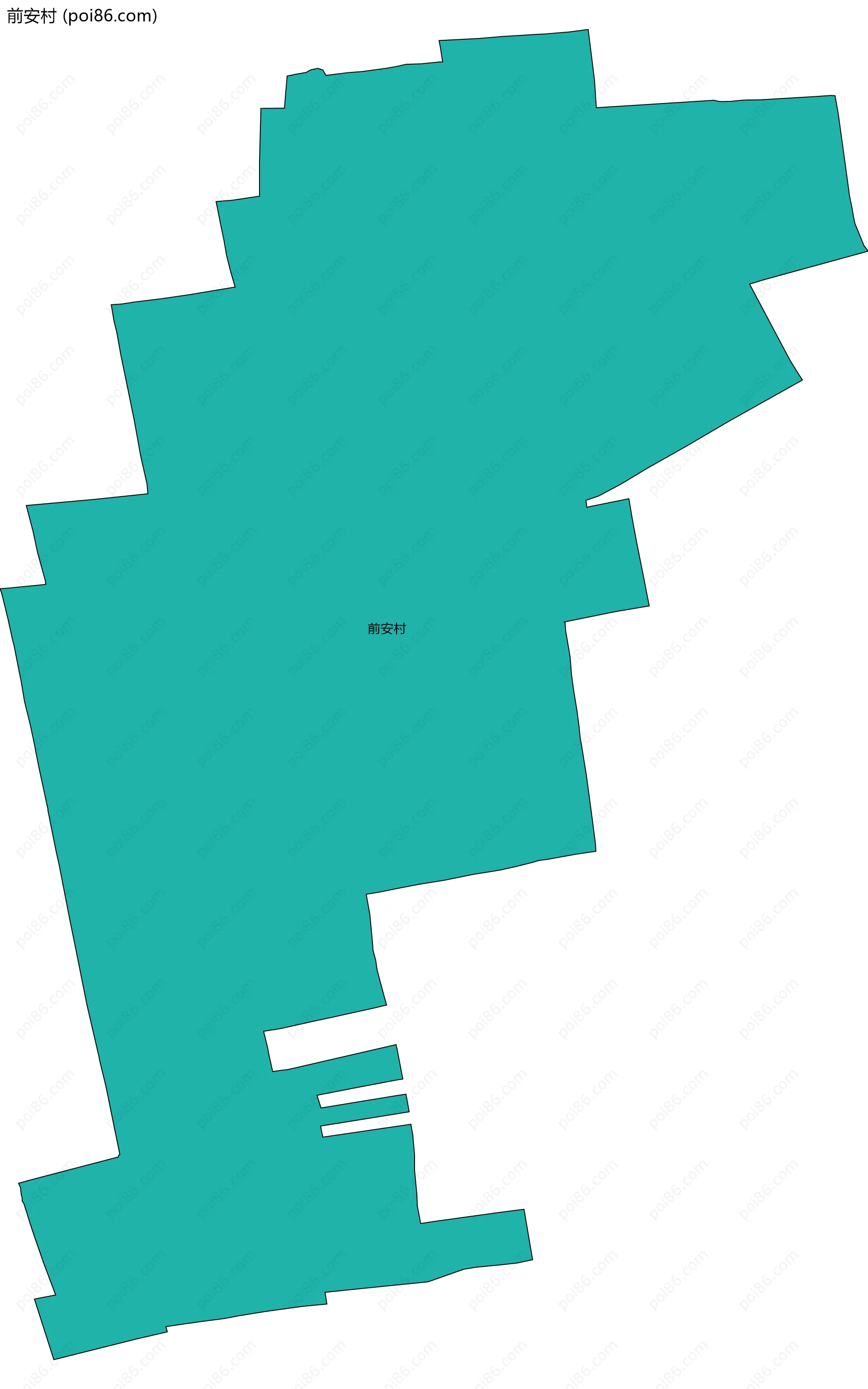 前安村边界地图