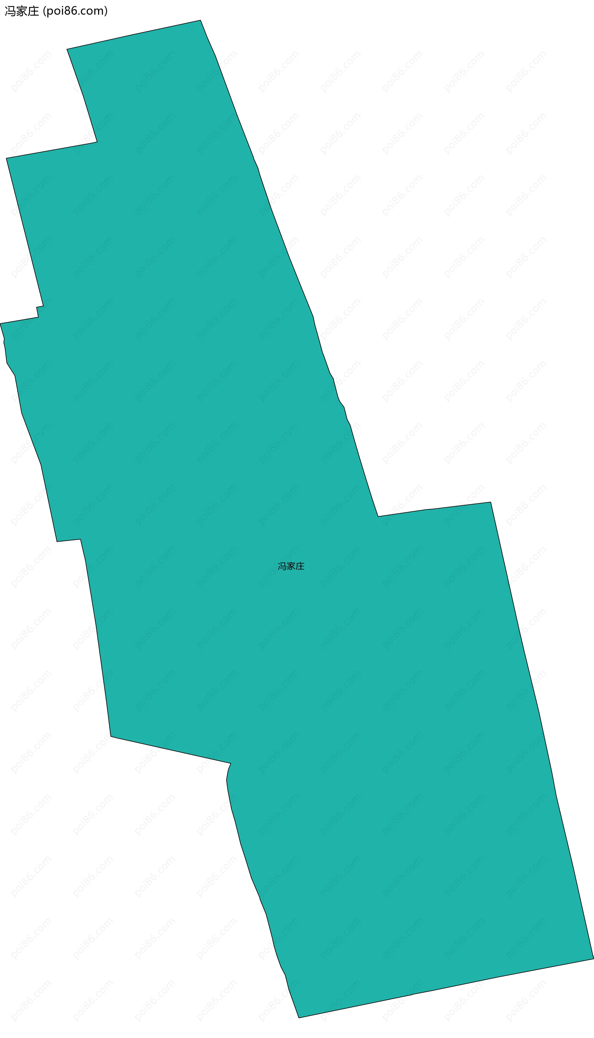 冯家庄边界地图