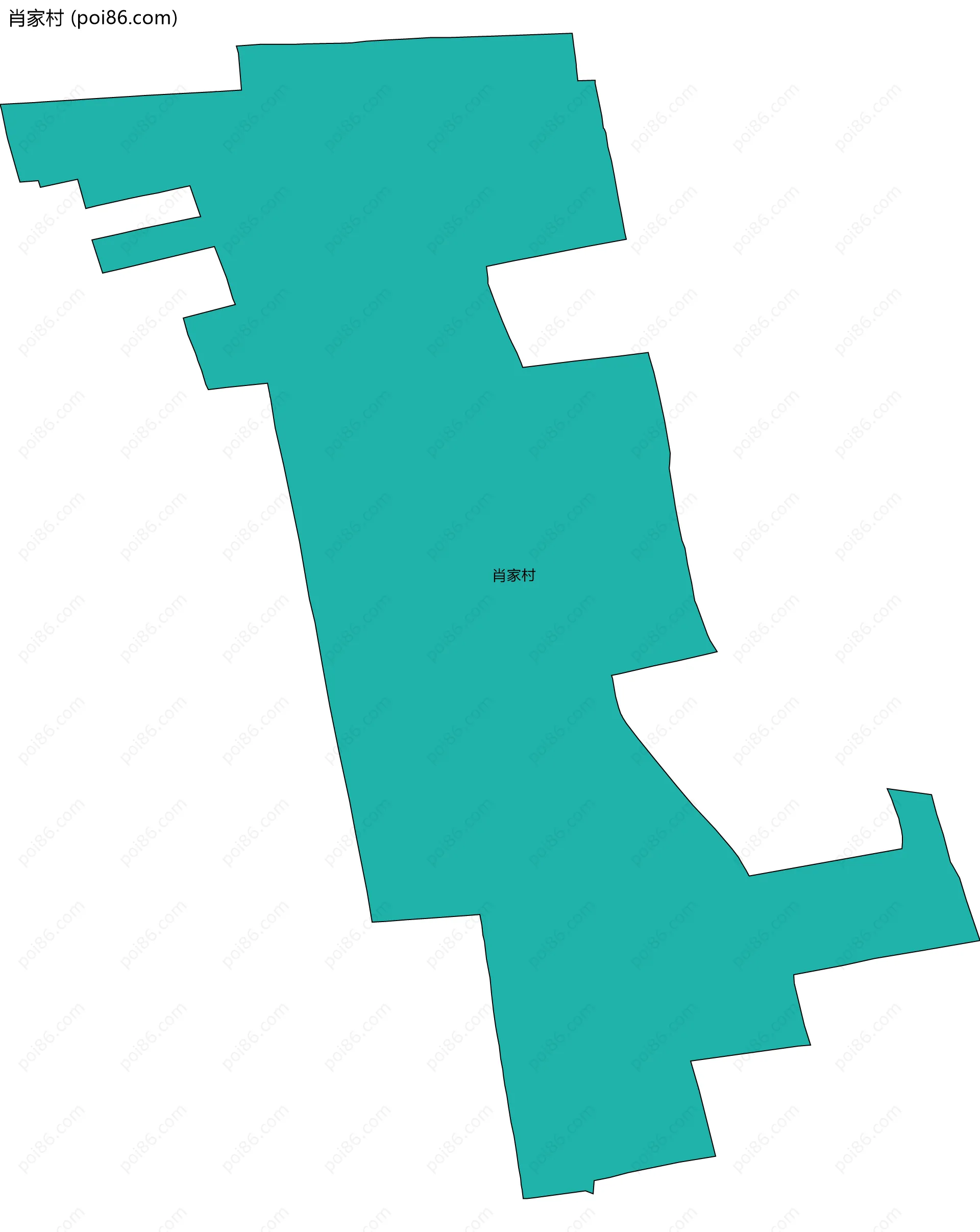 肖家村边界地图