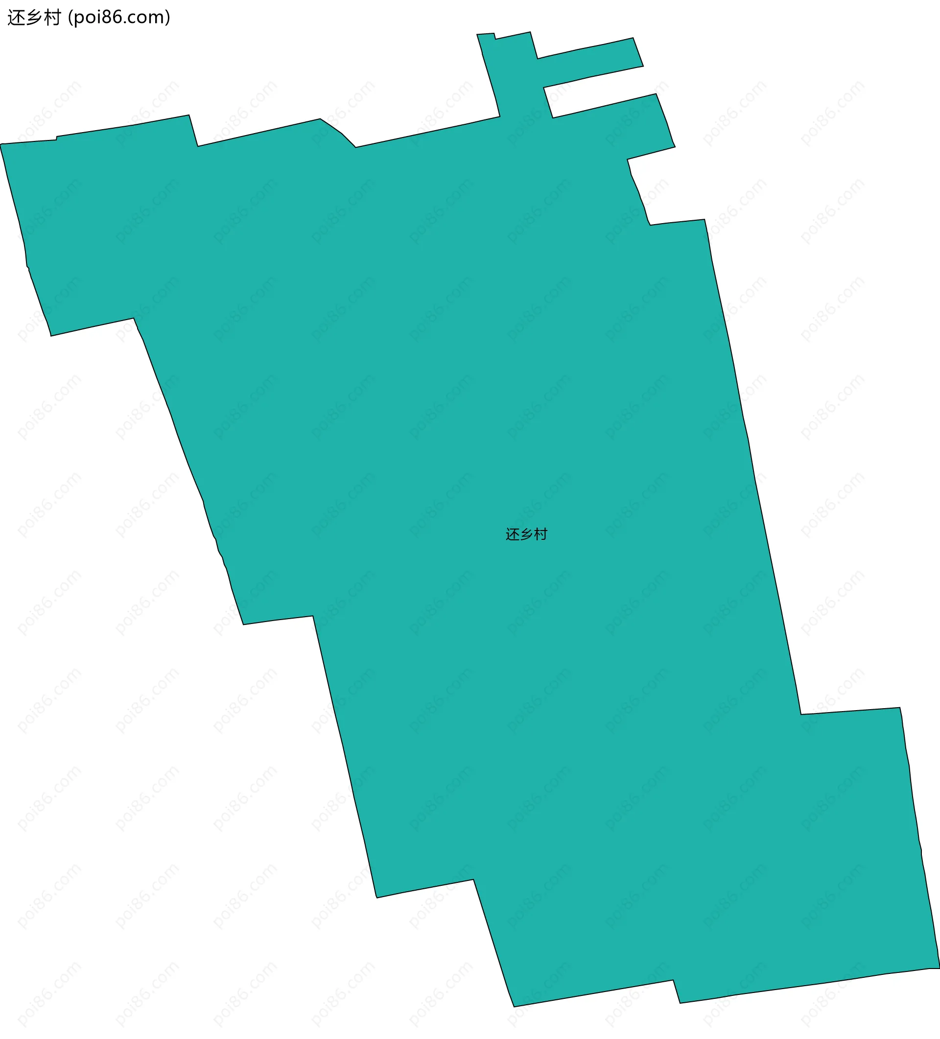 还乡村边界地图