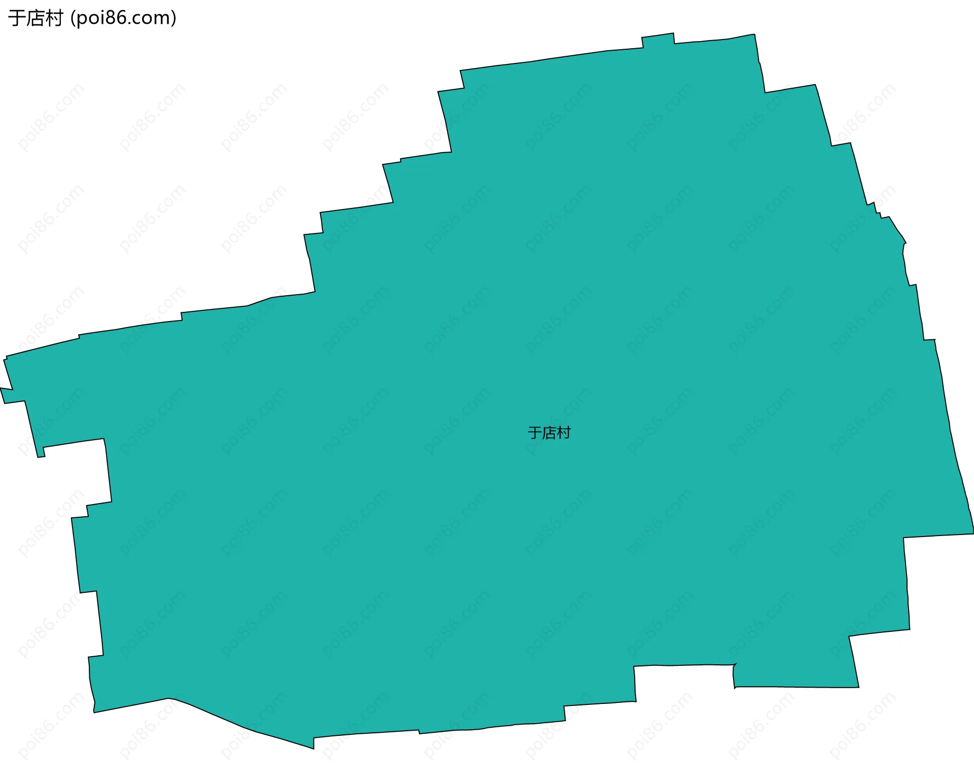 于店村边界地图