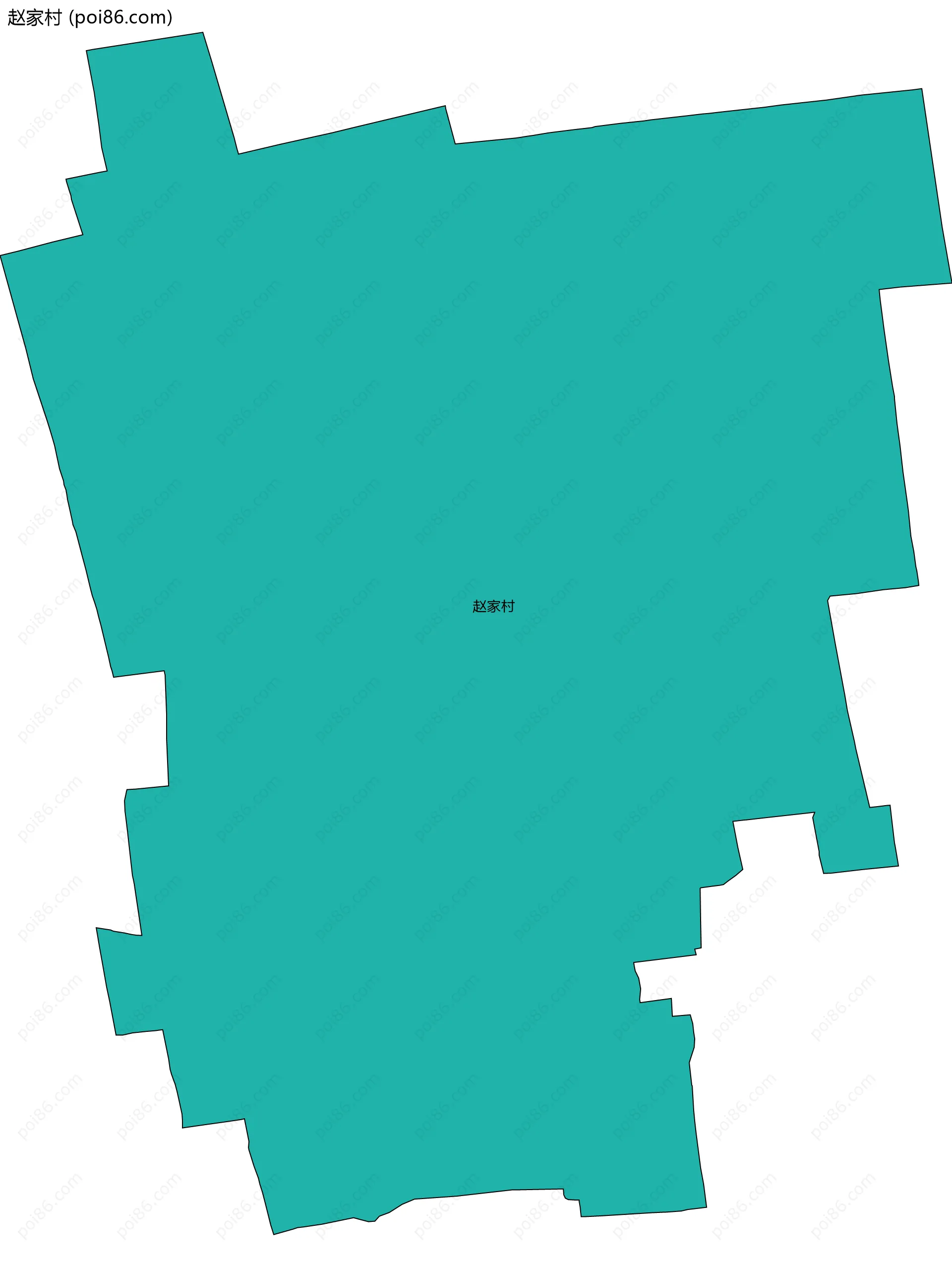 赵家村边界地图