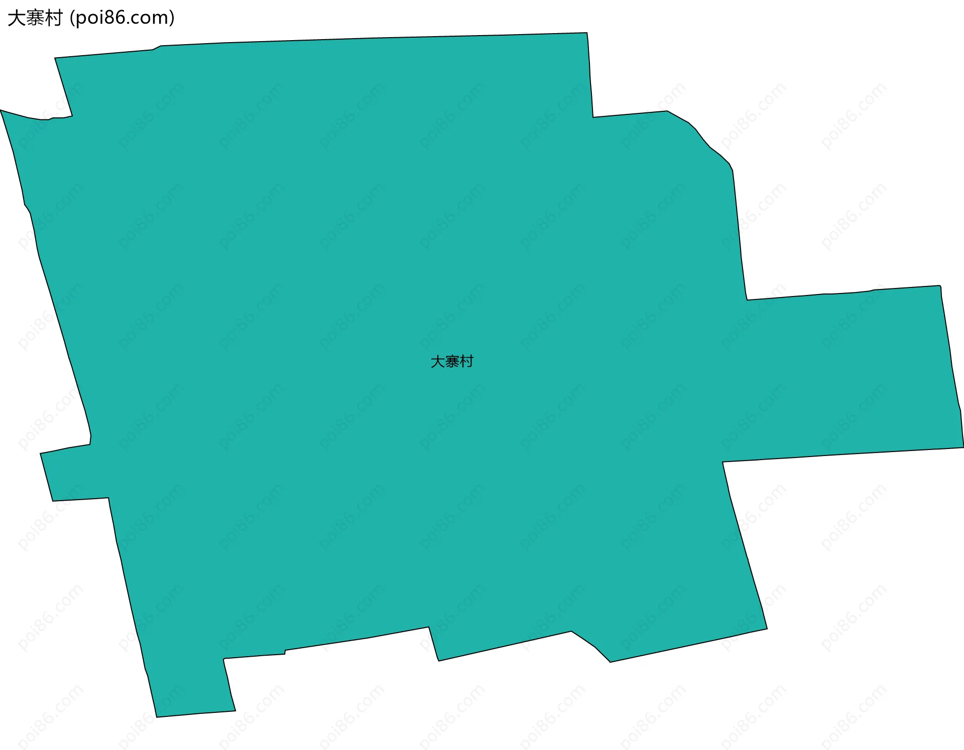 大寨村边界地图