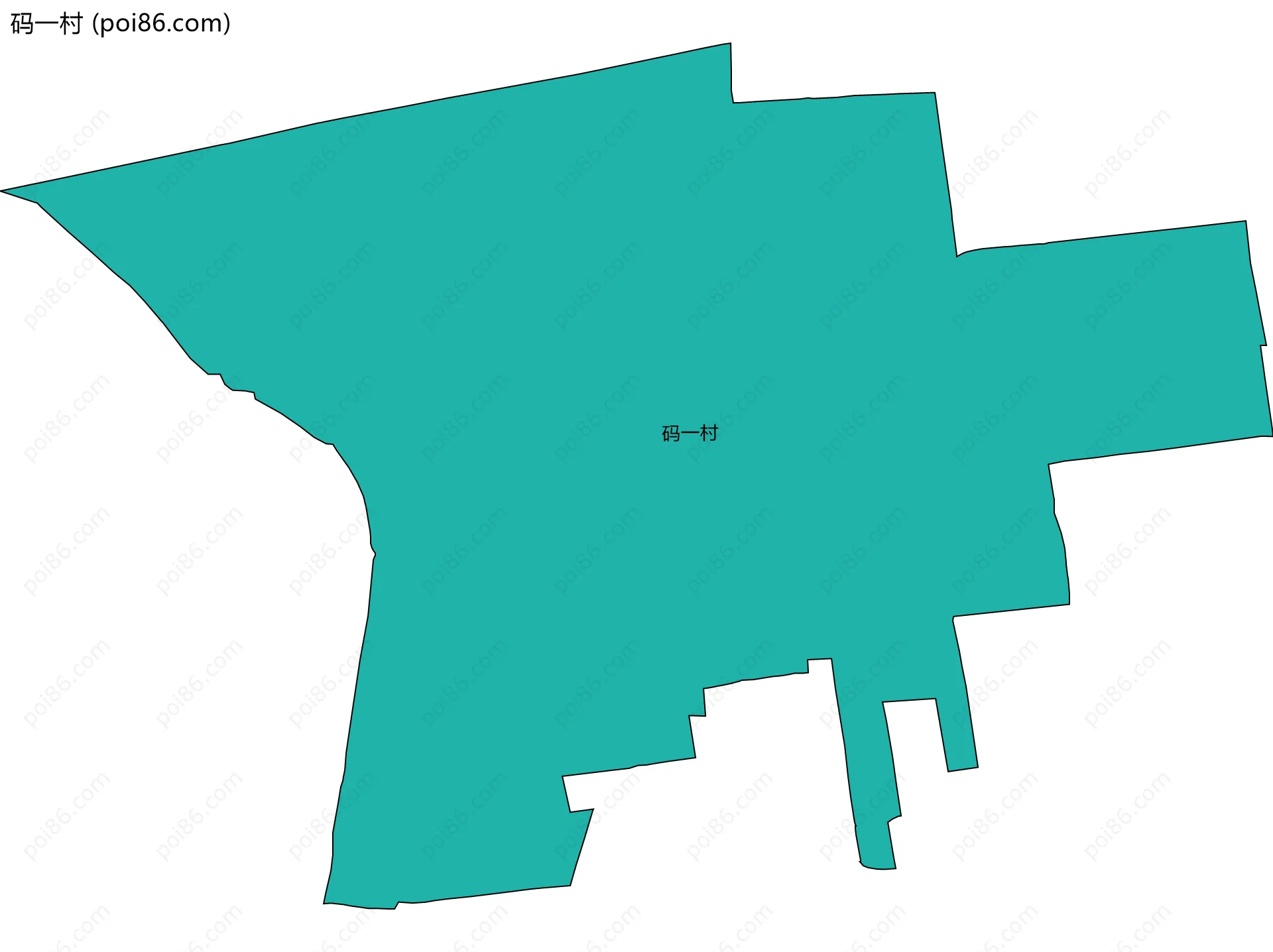 码一村边界地图