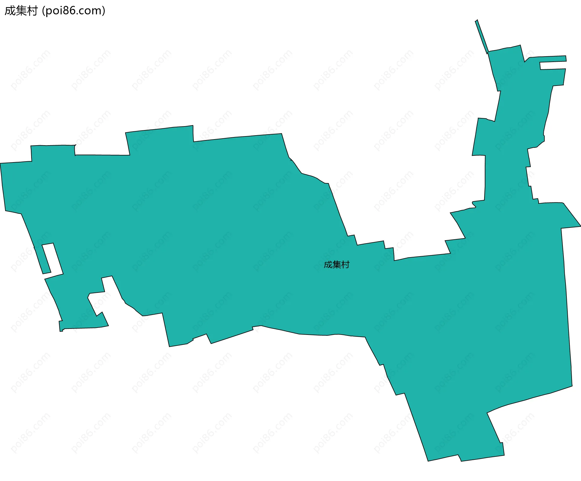 成集村边界地图