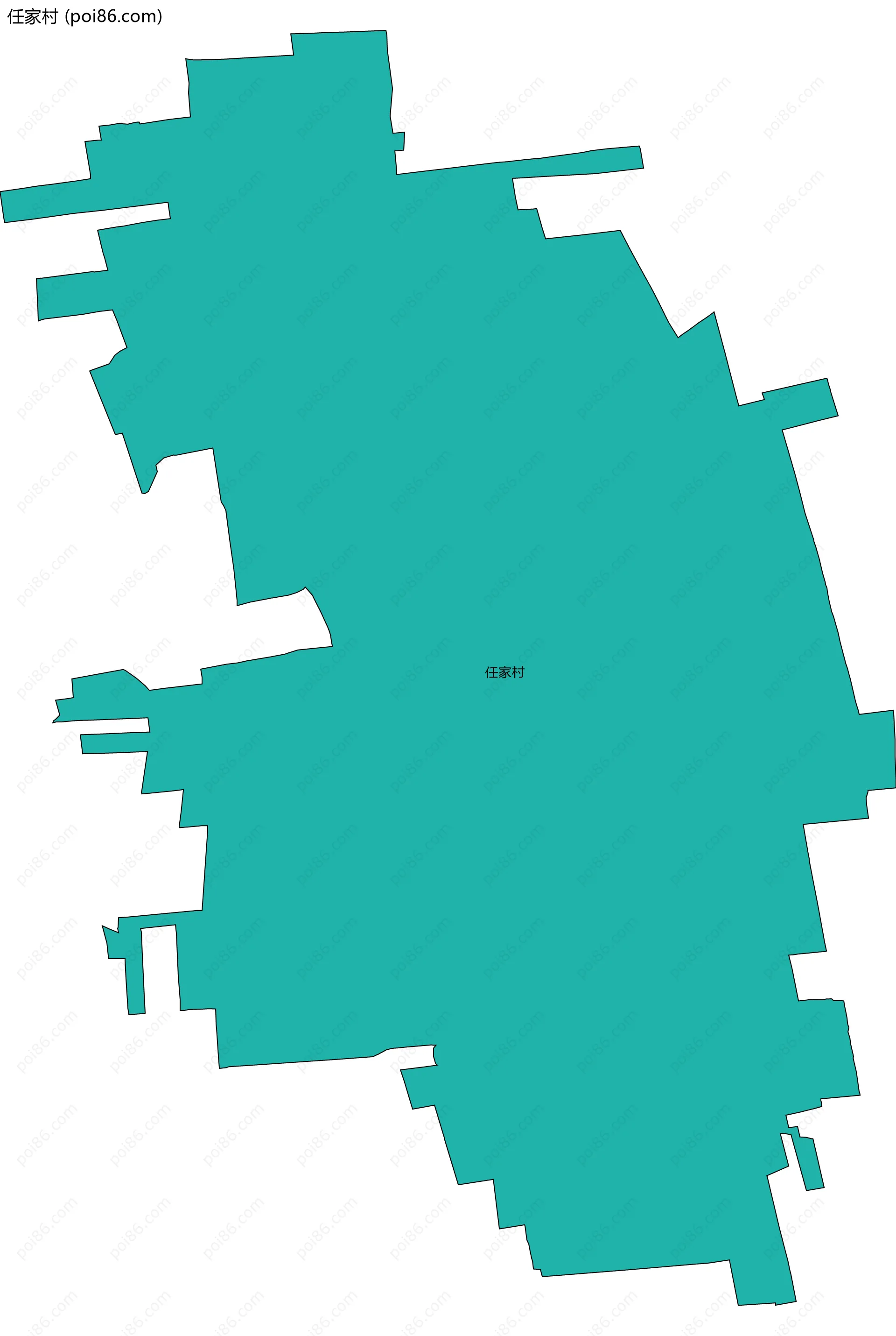 任家村边界地图