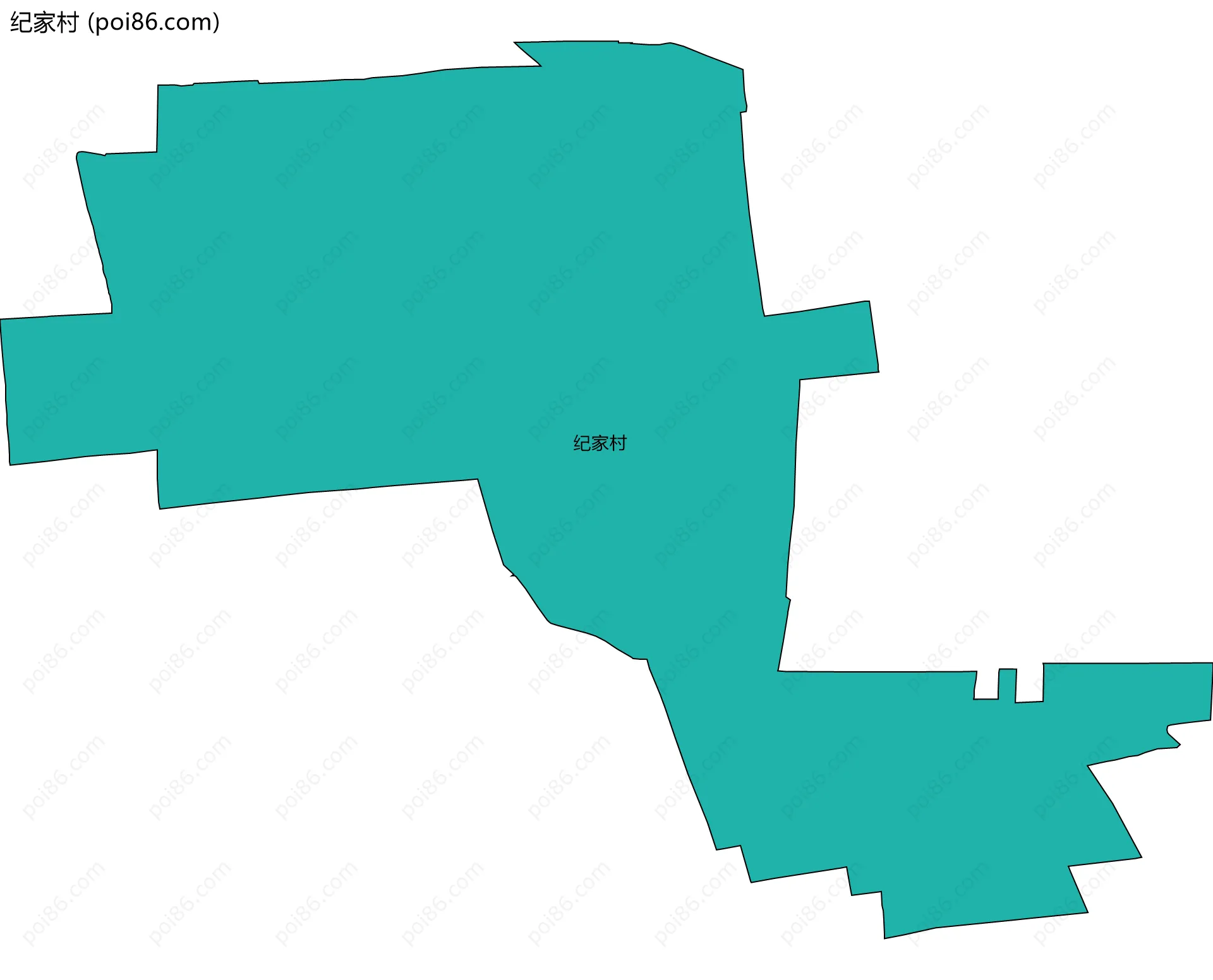 纪家村边界地图