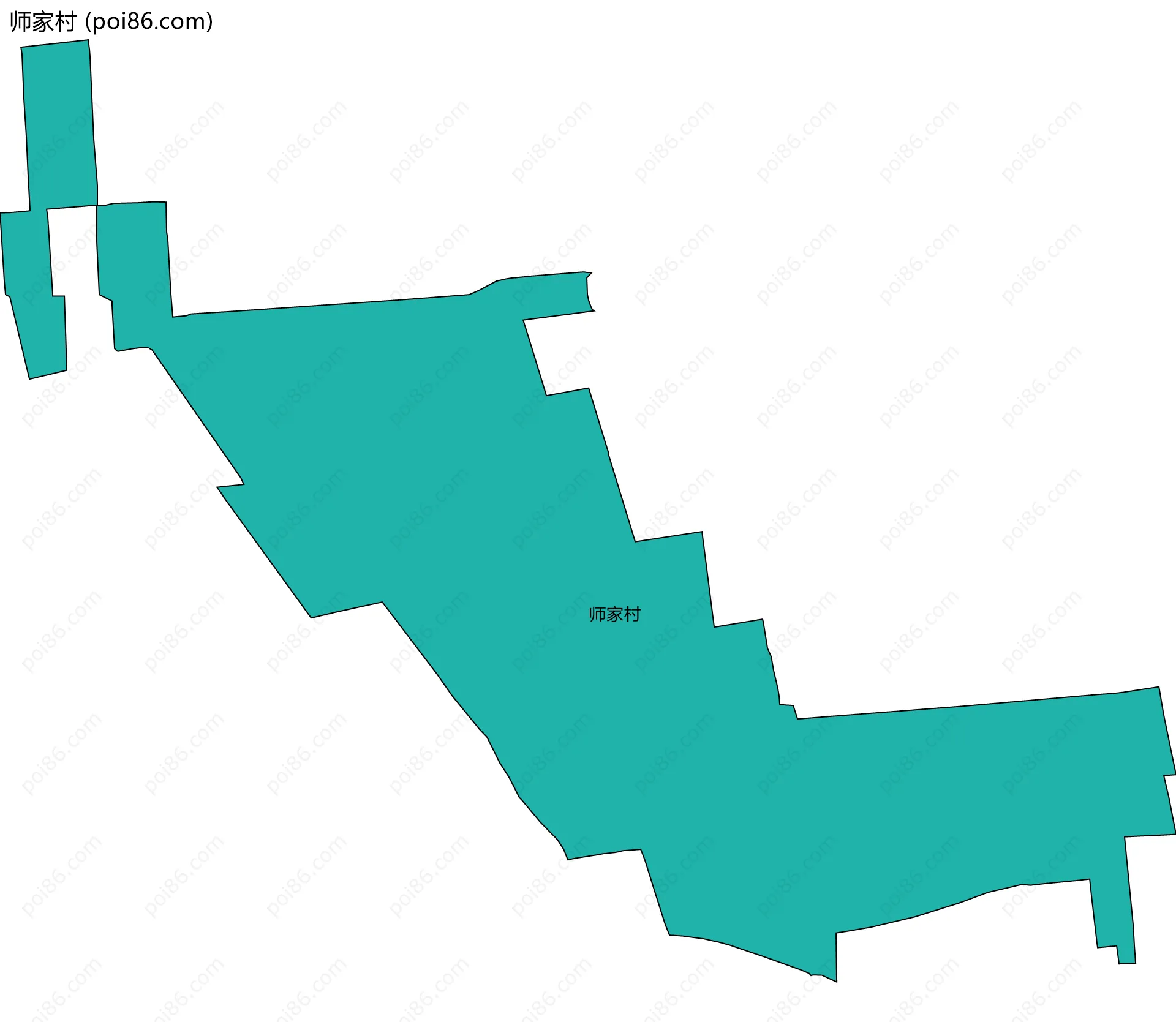 师家村边界地图