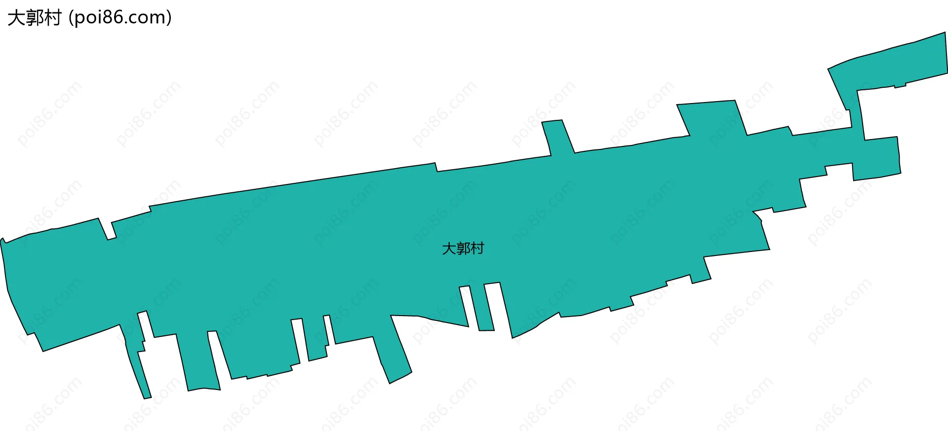 大郭村边界地图