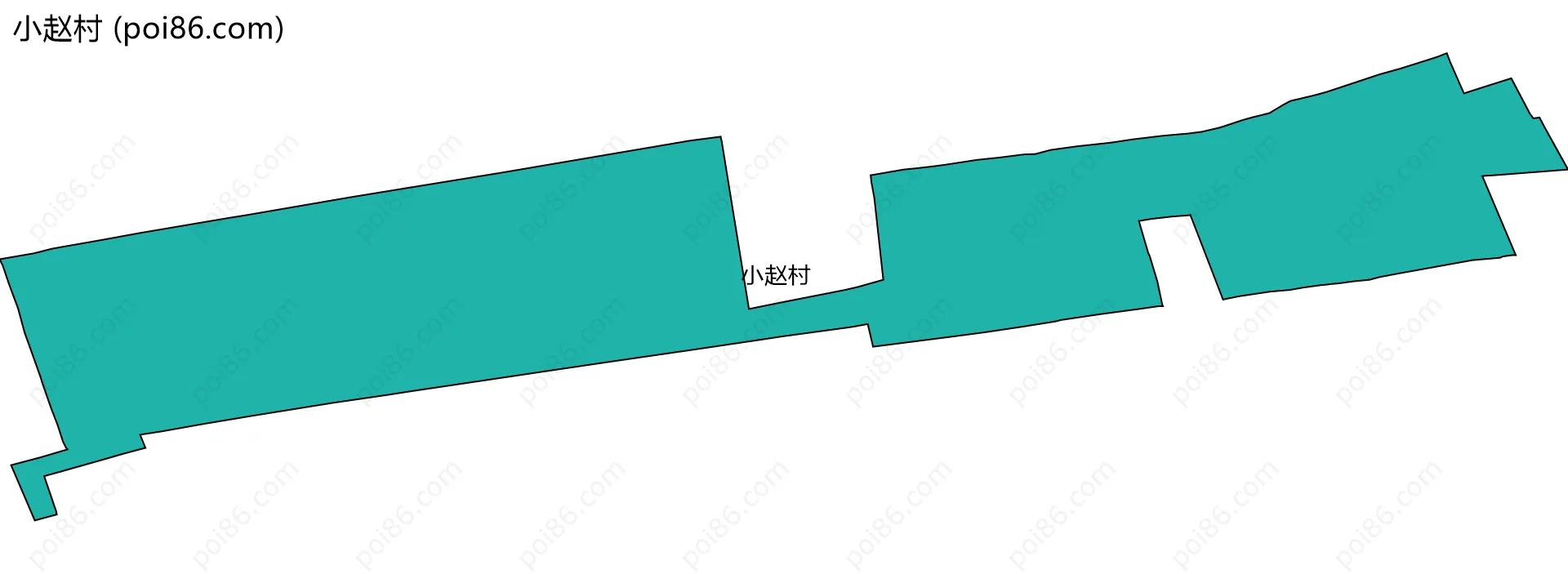 小赵村边界地图