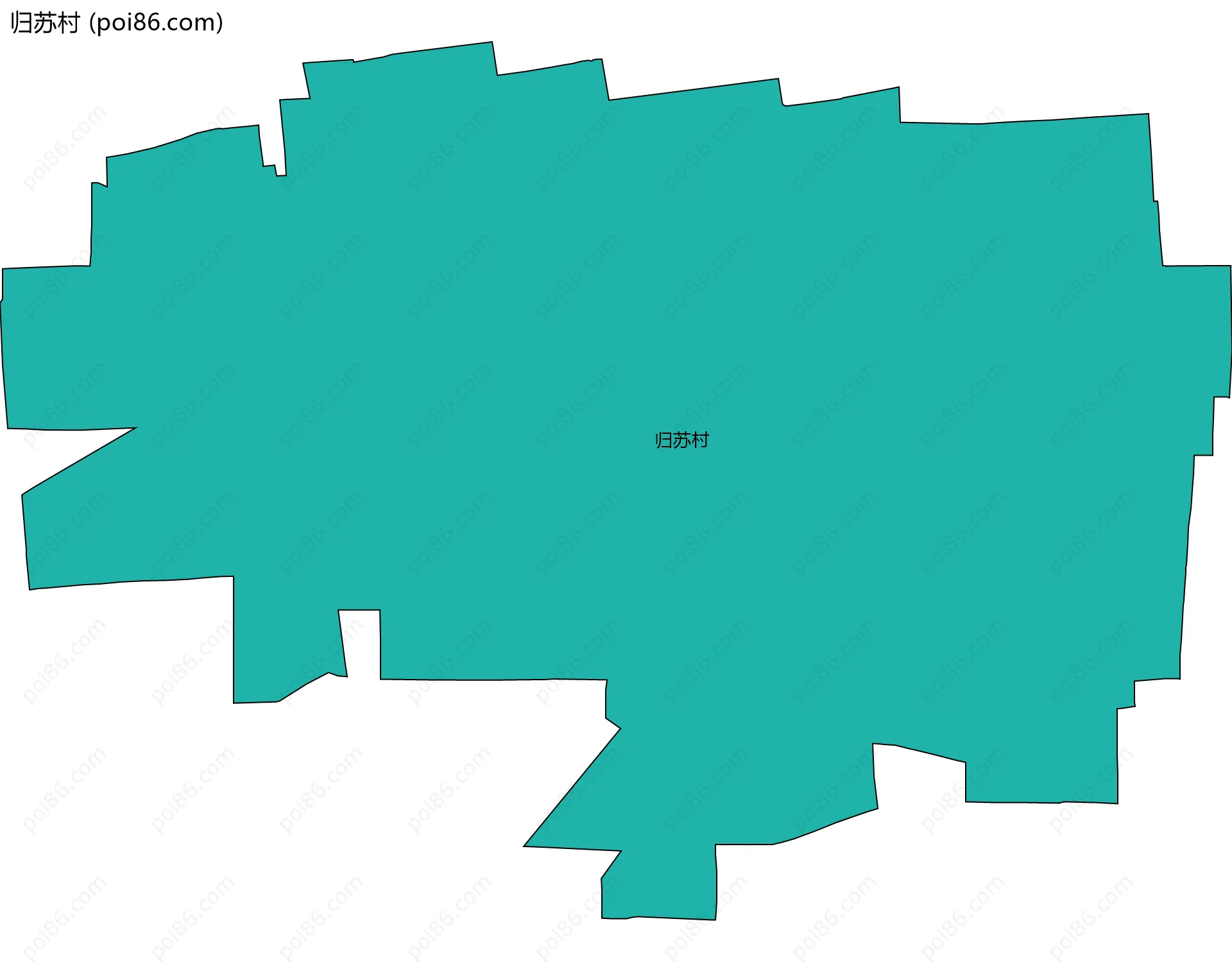 归苏村边界地图