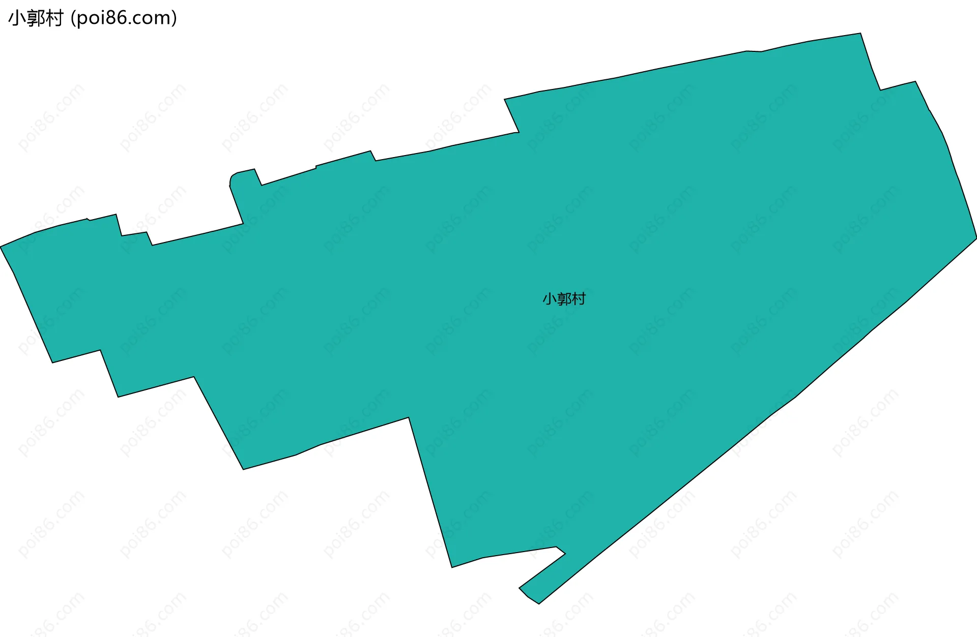小郭村边界地图