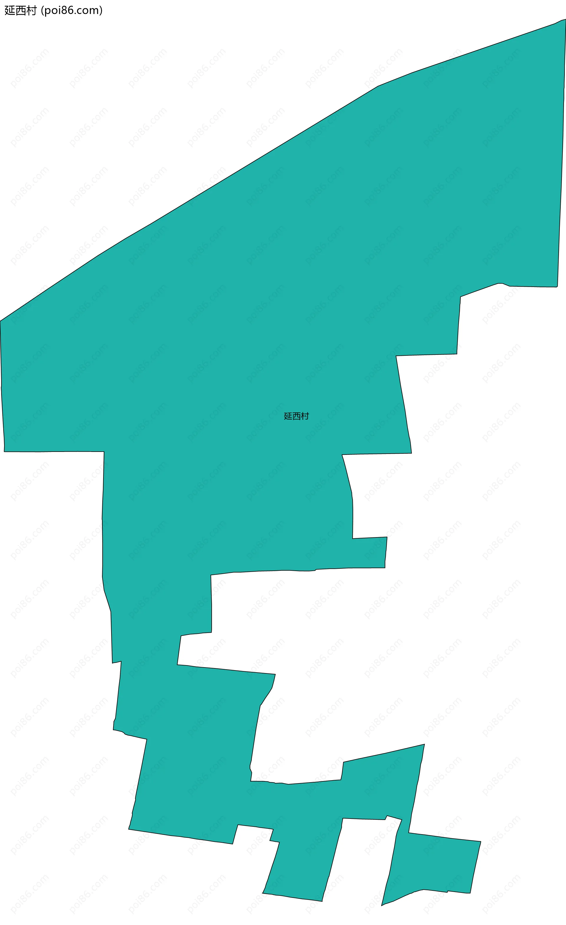 延西村边界地图