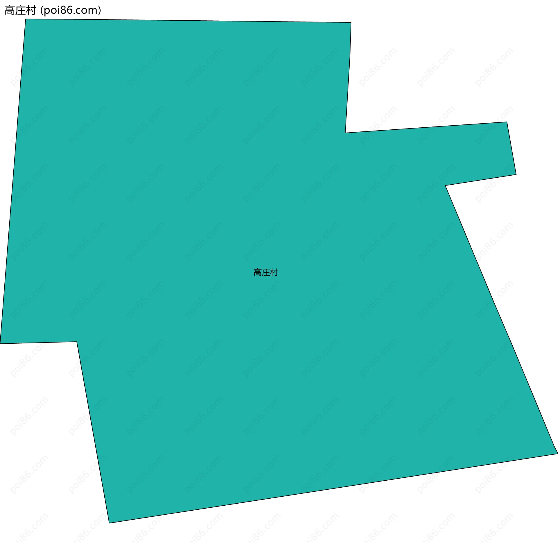 高庄村边界地图