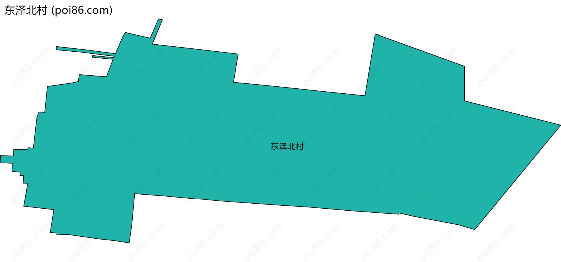 东泽北村边界地图