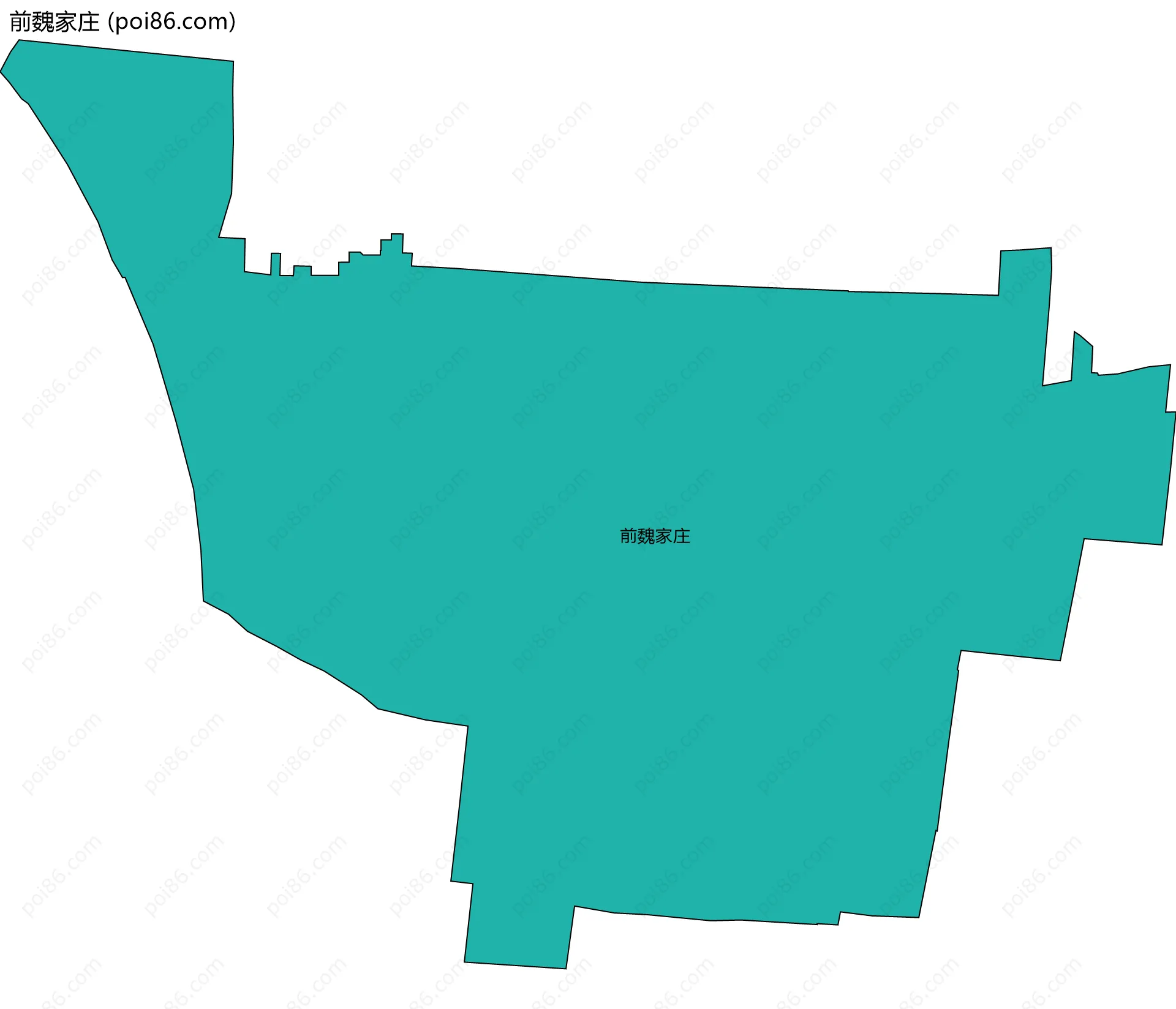 前魏家庄边界地图